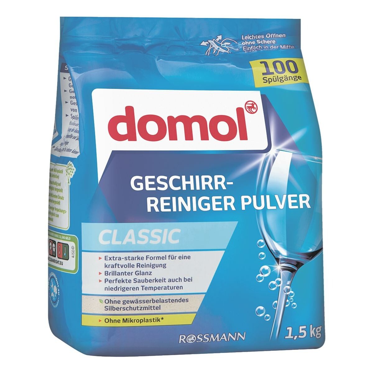 Domol Classic Spülmaschinenpulver (1,5 kg (100 Spülgänge)