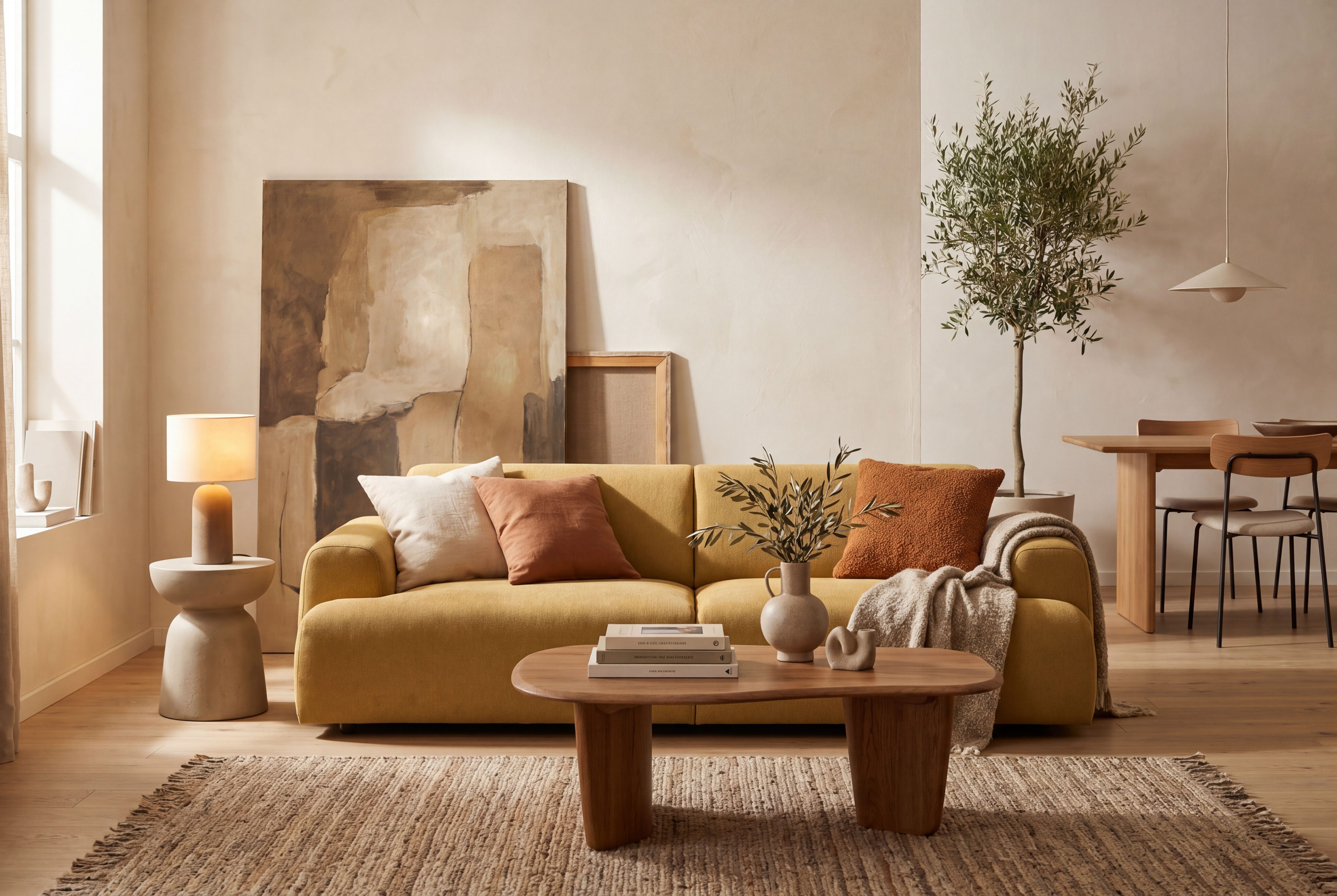 Home affaire 2,5-Sitzer Linkka, Breite 217 cm, in einem weichen Chenille-Stoff, mit Wellenunterfederung