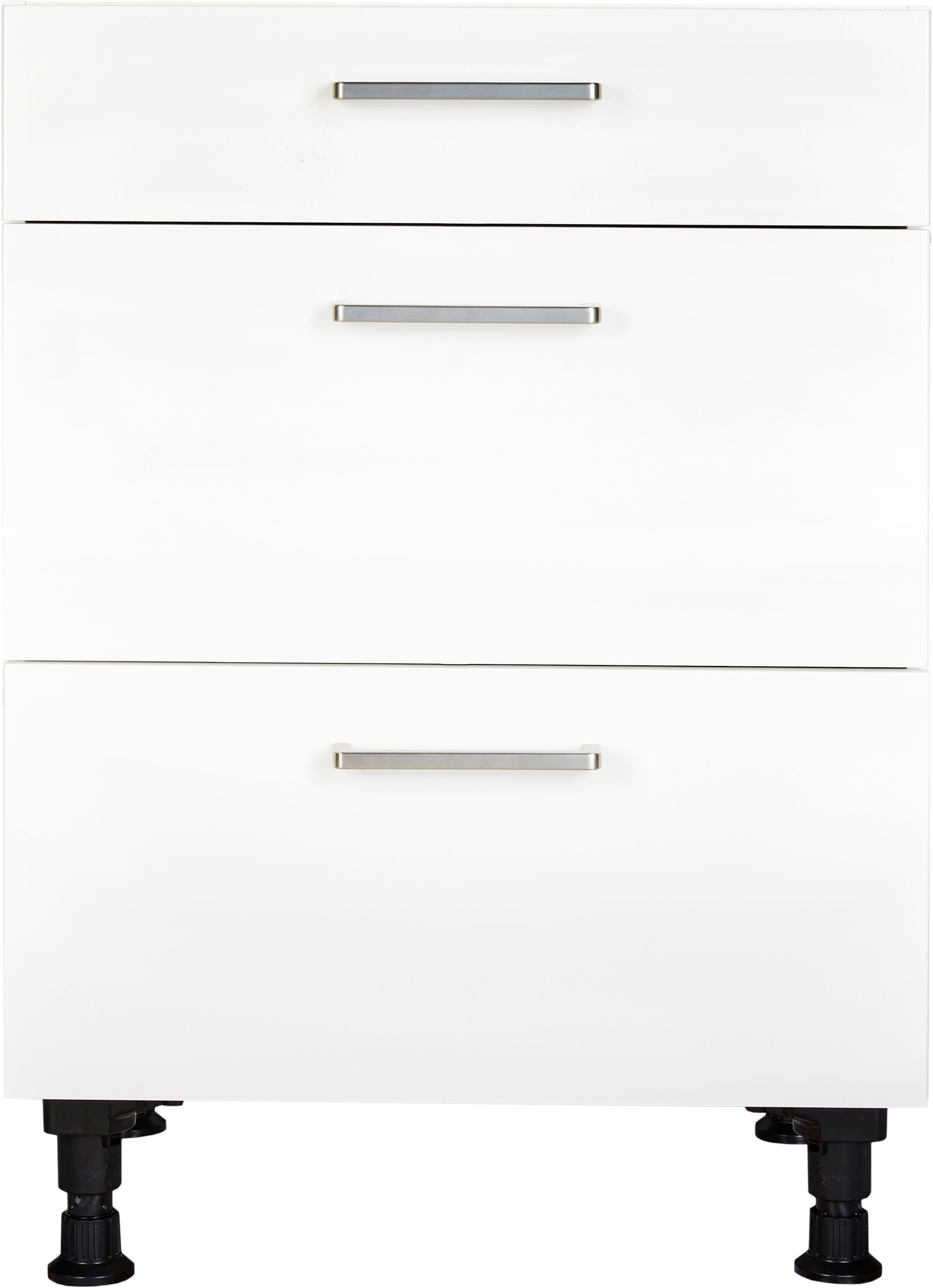 nobilia® Unterschrank "Touch", vormontiert, mit höhenverstellbaren Sockelfüßen, in den Breiten 30, 45, 60 und 90 cm, mit Schubkasten und Auszügen