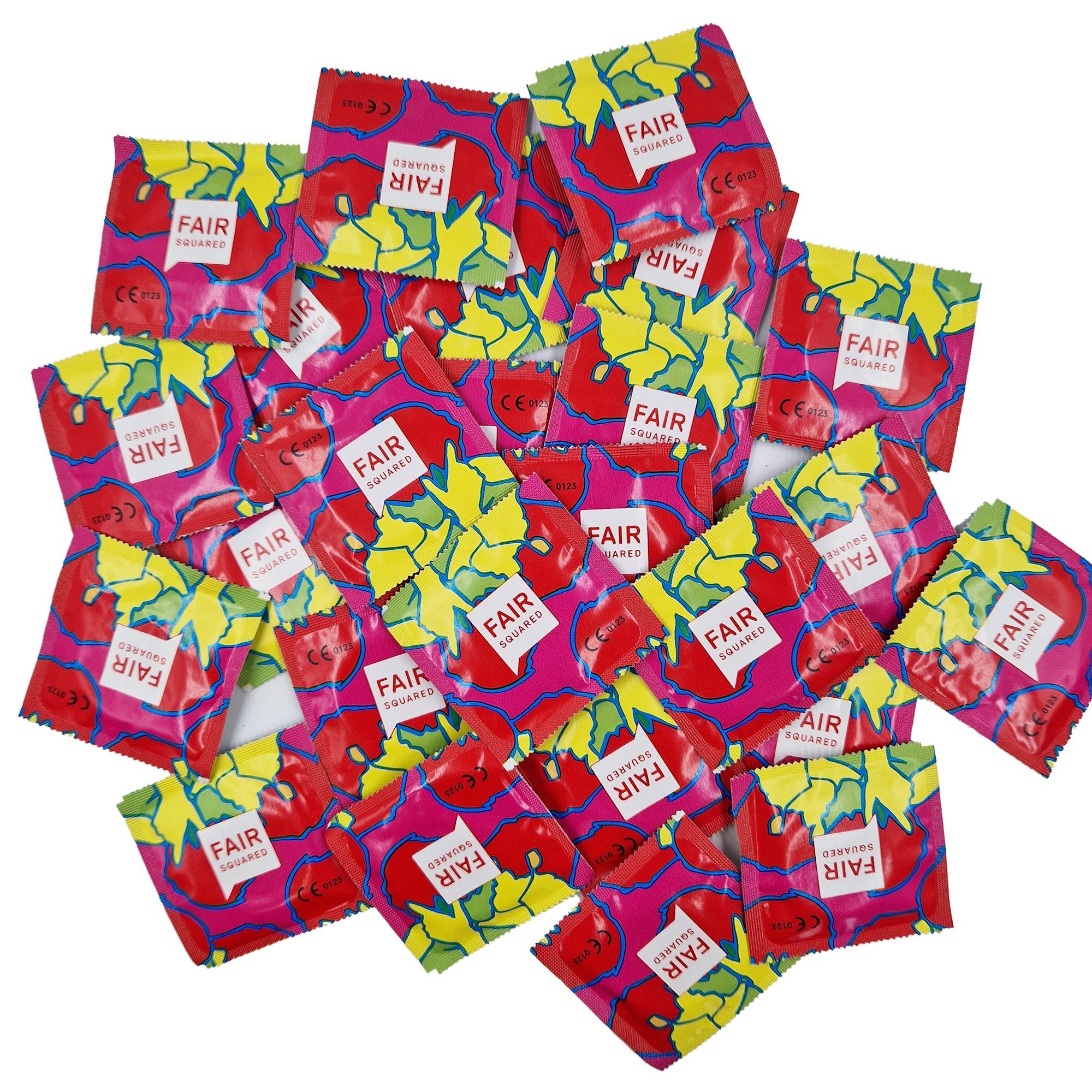 FAIR Squared Kondome Fair Kondome Erdbeergeschmack SQUARED SWEET