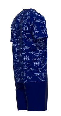 CECEBA Schlafanzug Herren Schlafanzug Shorty (2 tlg) Baumwolle auch in Übergrößen Schiffe allover