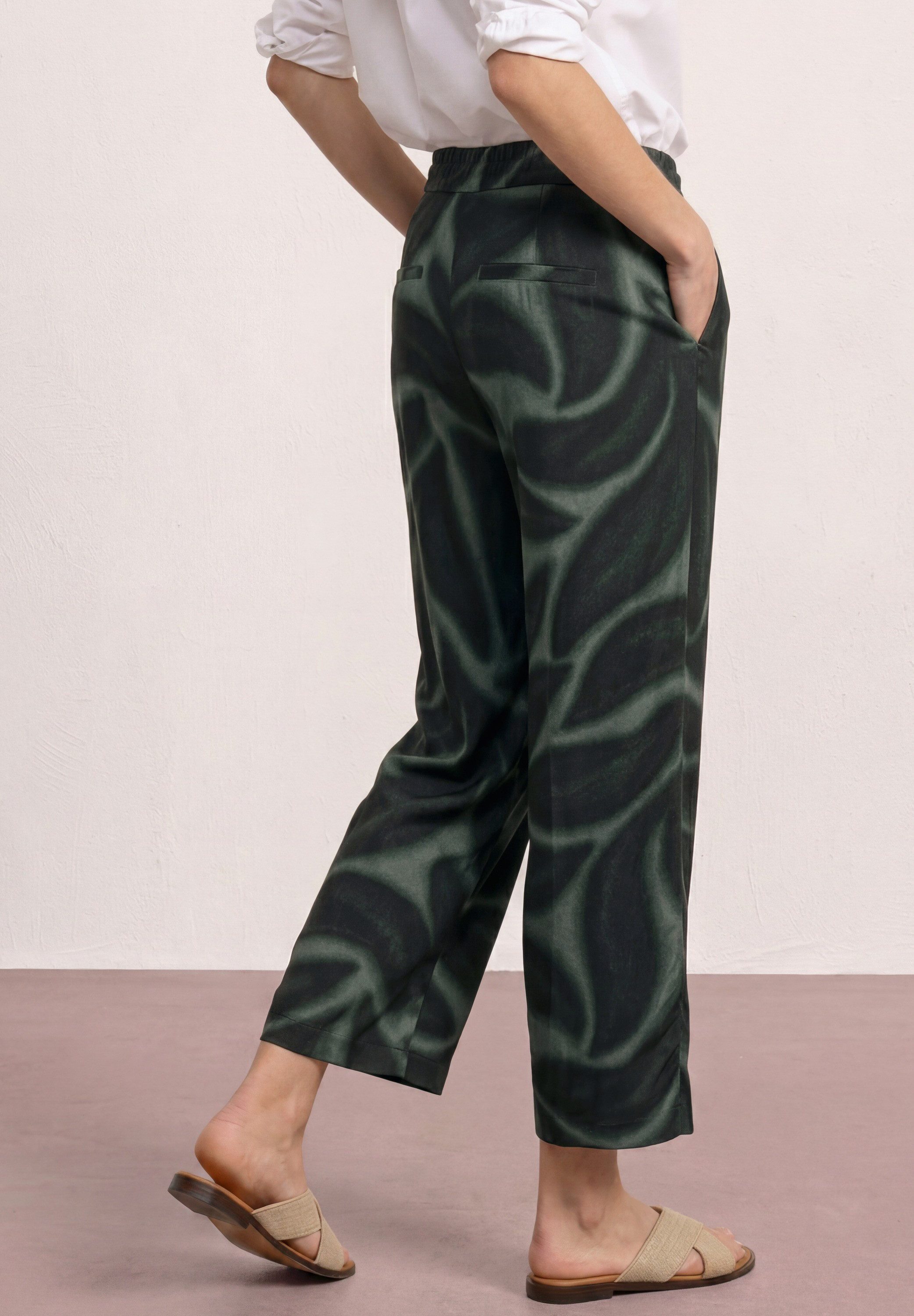 STREET ONE 7/8-Hose Style Emee bedruckt, mit Taschen, weites Bein – Bild 4 von 5