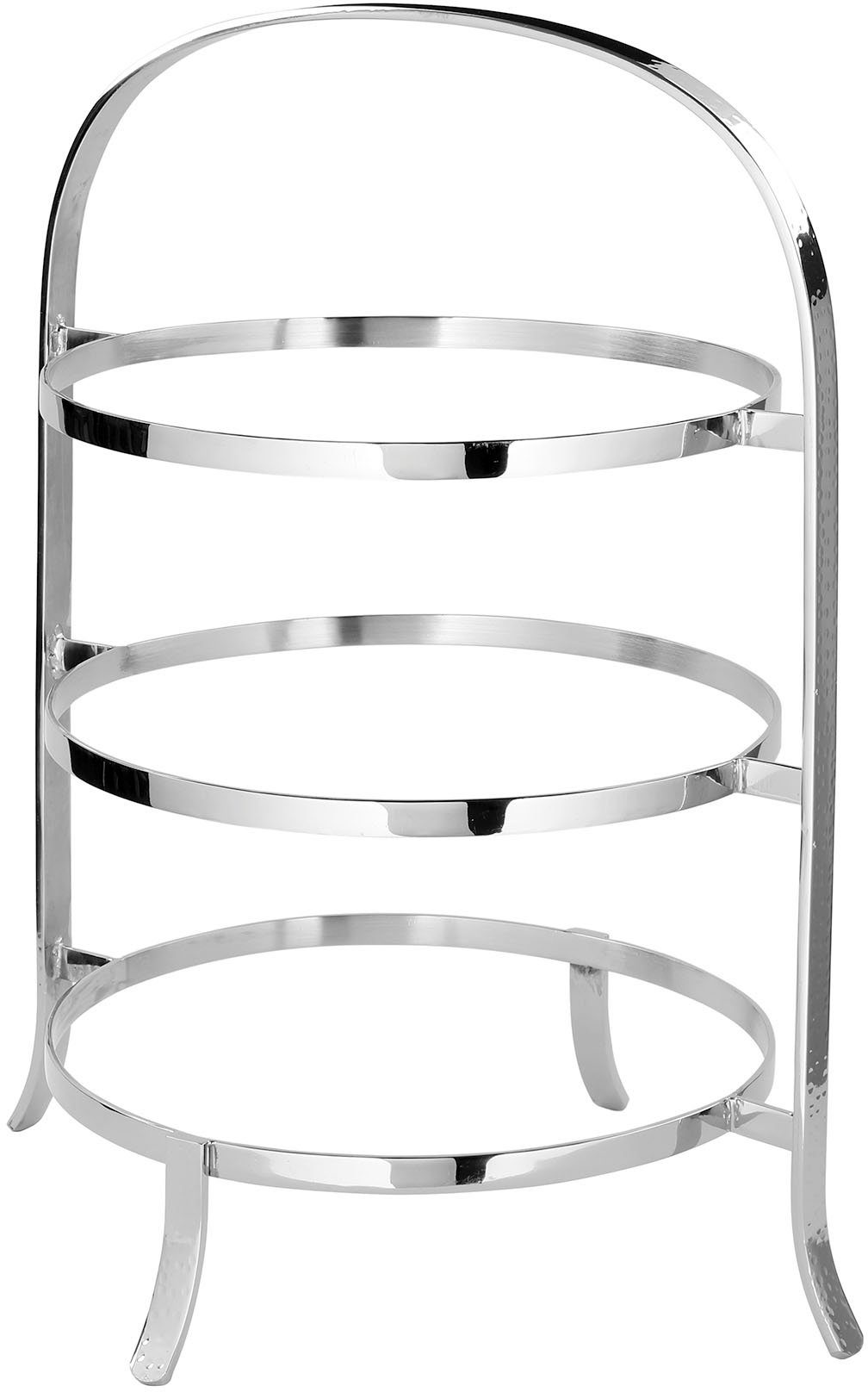 Ø 27 Aluminium, cm PLATE, Speiseteller Hammerschlagstruktur, Fink feiner für Etagere mit (1-tlg), 3