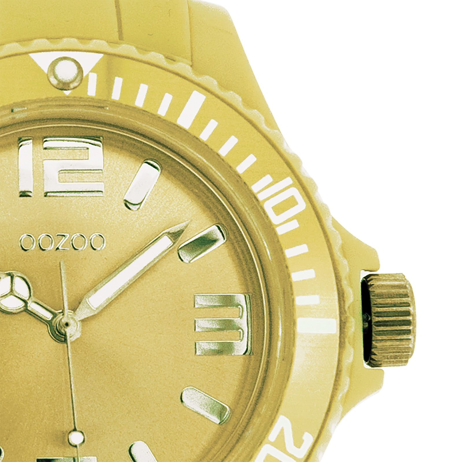 OOZOO Quarzuhr Oozoo Damen Armbanduhr Timepieces Analog, (Analoguhr), Damenuhr rund, groß (ca. 43mm) Silikonarmband, Fashion-Style