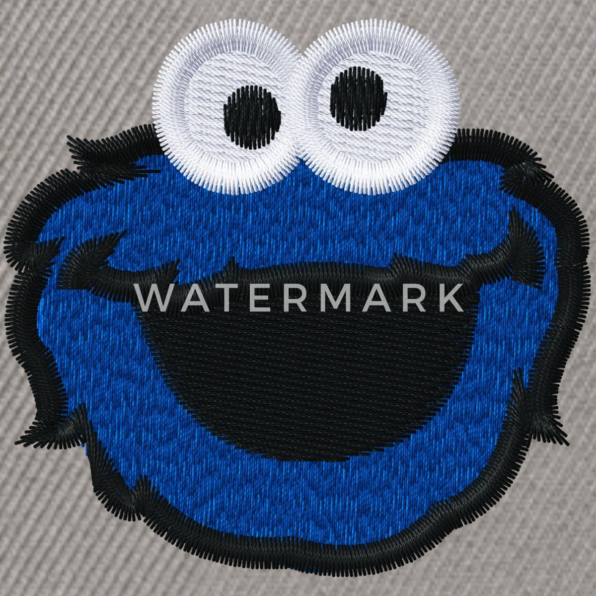 Spreadshirt Snapback Cap Sesamstraße Krümelmonster Stick Snapback Cap (1-St)