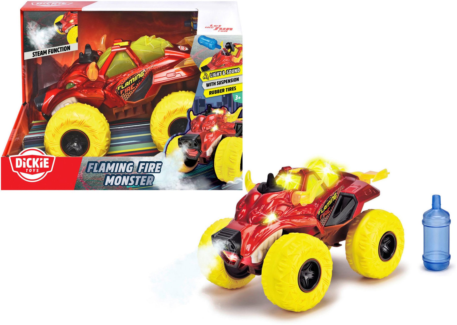 Dickie Toys Spielzeug-Monstertruck Flaming Fire Monster, mit Licht und Soun günstig online kaufen