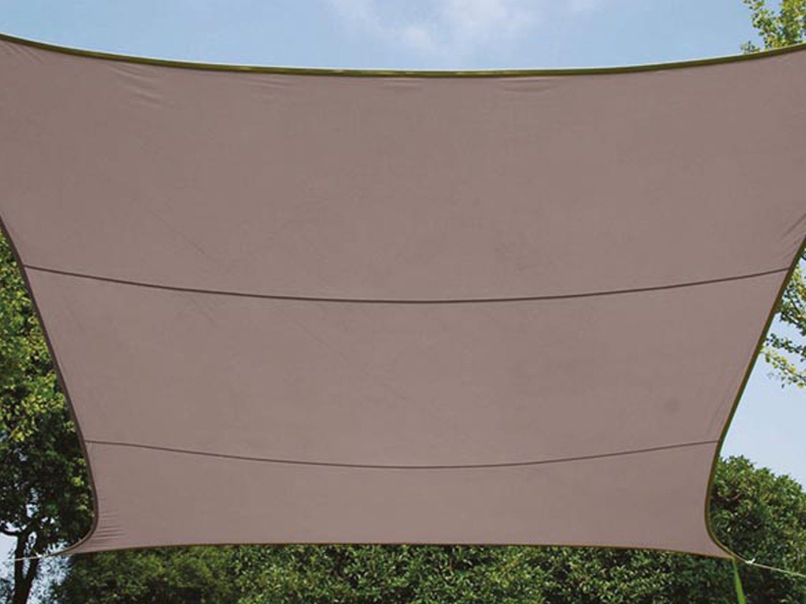 PEREL Sonnensegel, quadratisch 3,6 - 5x5m günstig online kaufen
