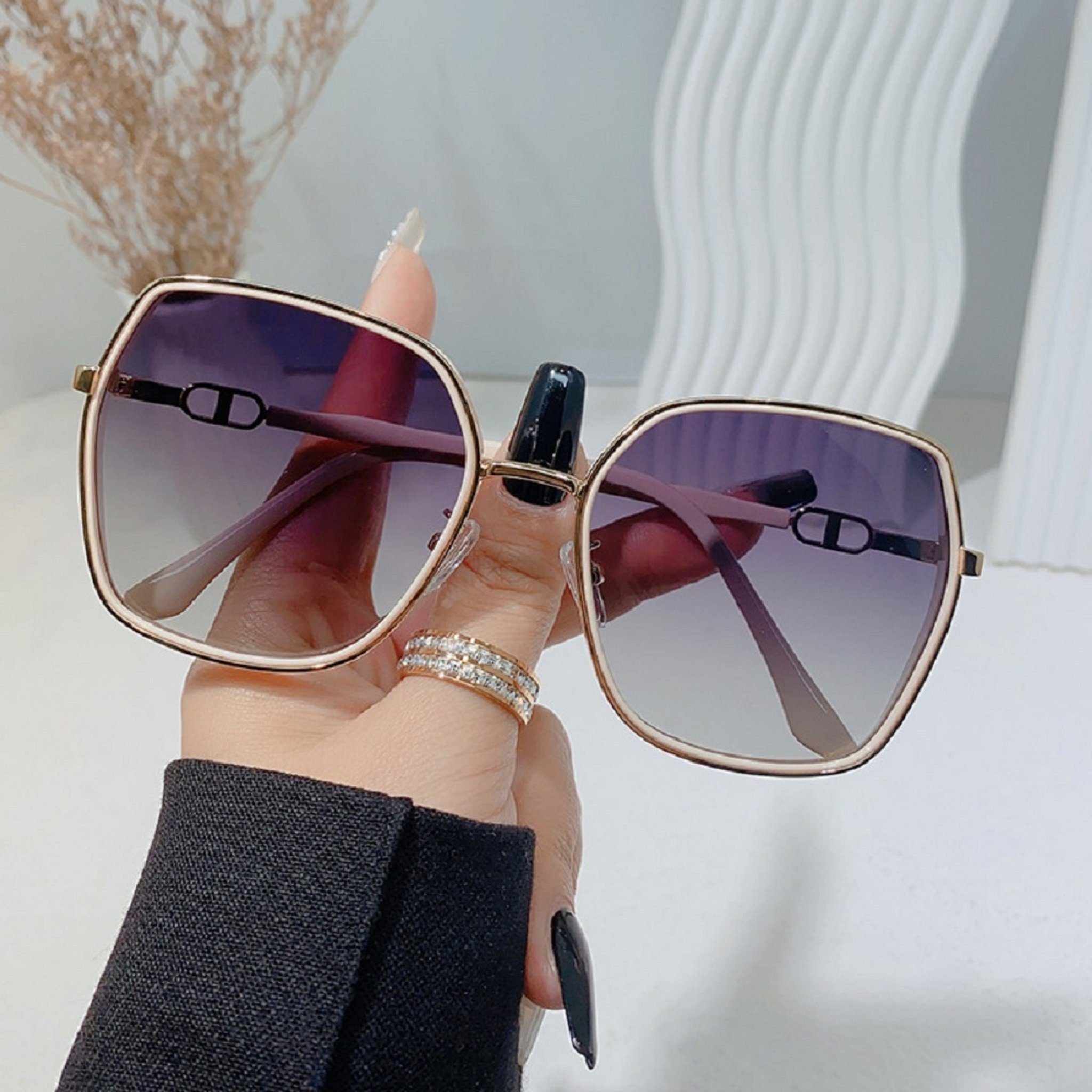UV400 vintage damen, sonnenbrille Mutoy Sonnenbrille,Sonnenbrille damen Sonnenbrille rosa Fashion mit (Frauen , Damen,sonnenbrille Schutz) polarisiert Sonnenbrille