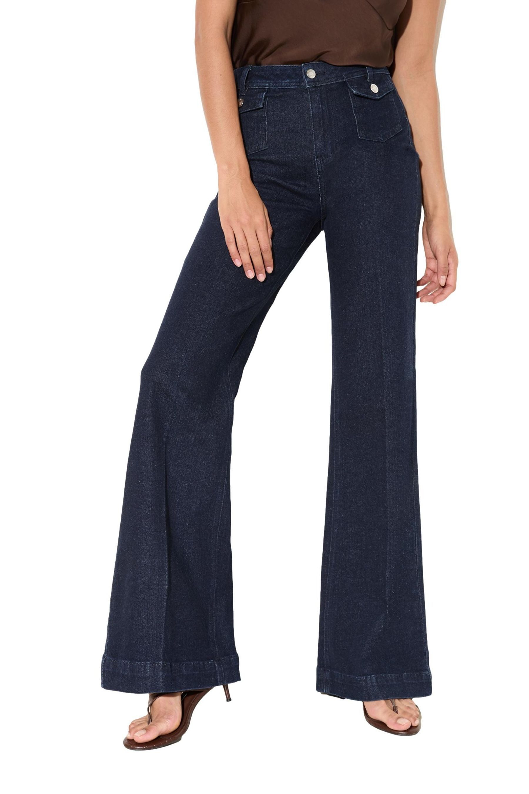 Weite Jeans Friends Like These Hose mit weitem Bein, Regular