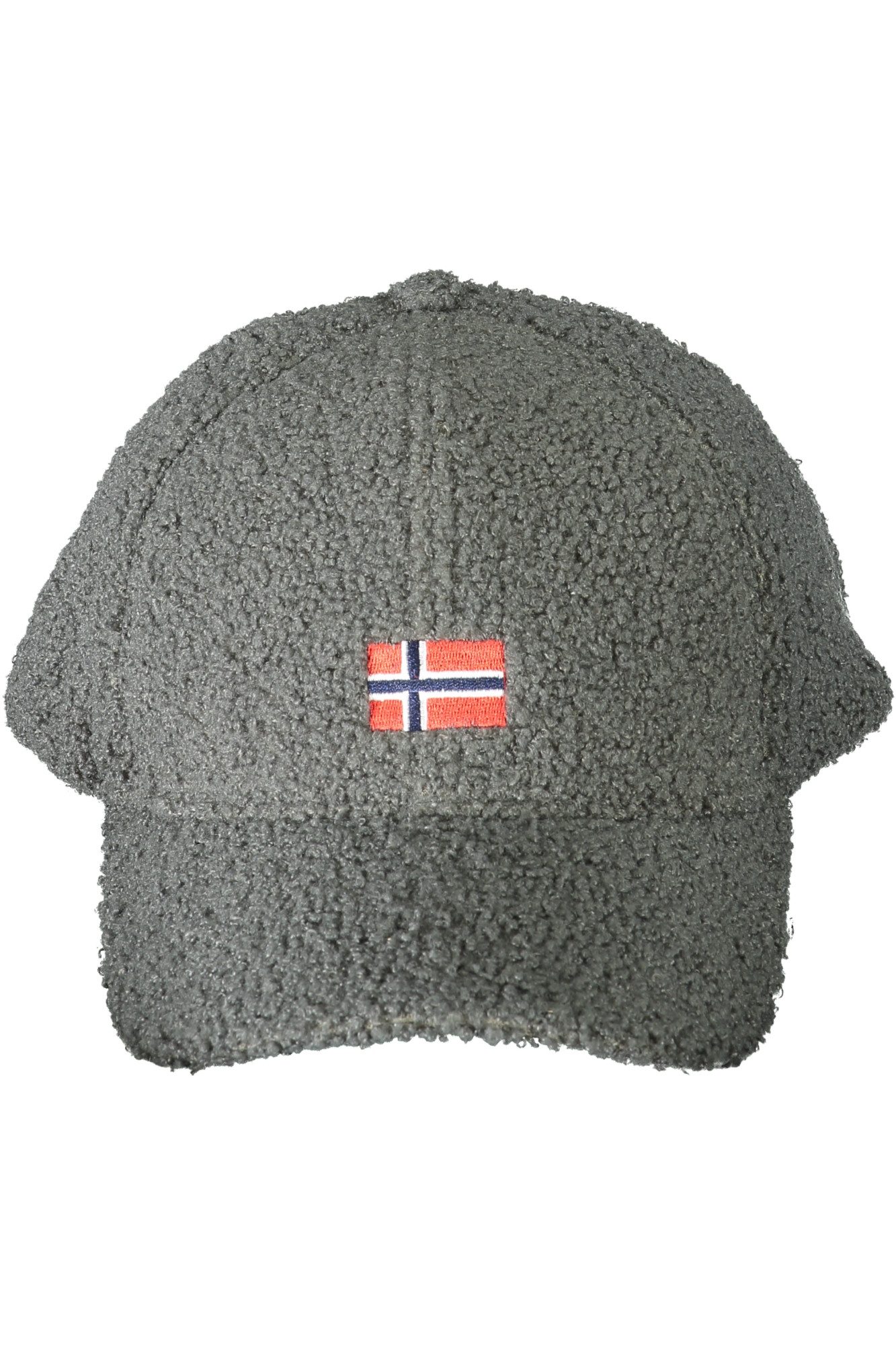 NORWAY 1963 Strickmütze Grauer Herrenhut aus Norwegen 1963 – Verstellbare Kappe mit Stickere