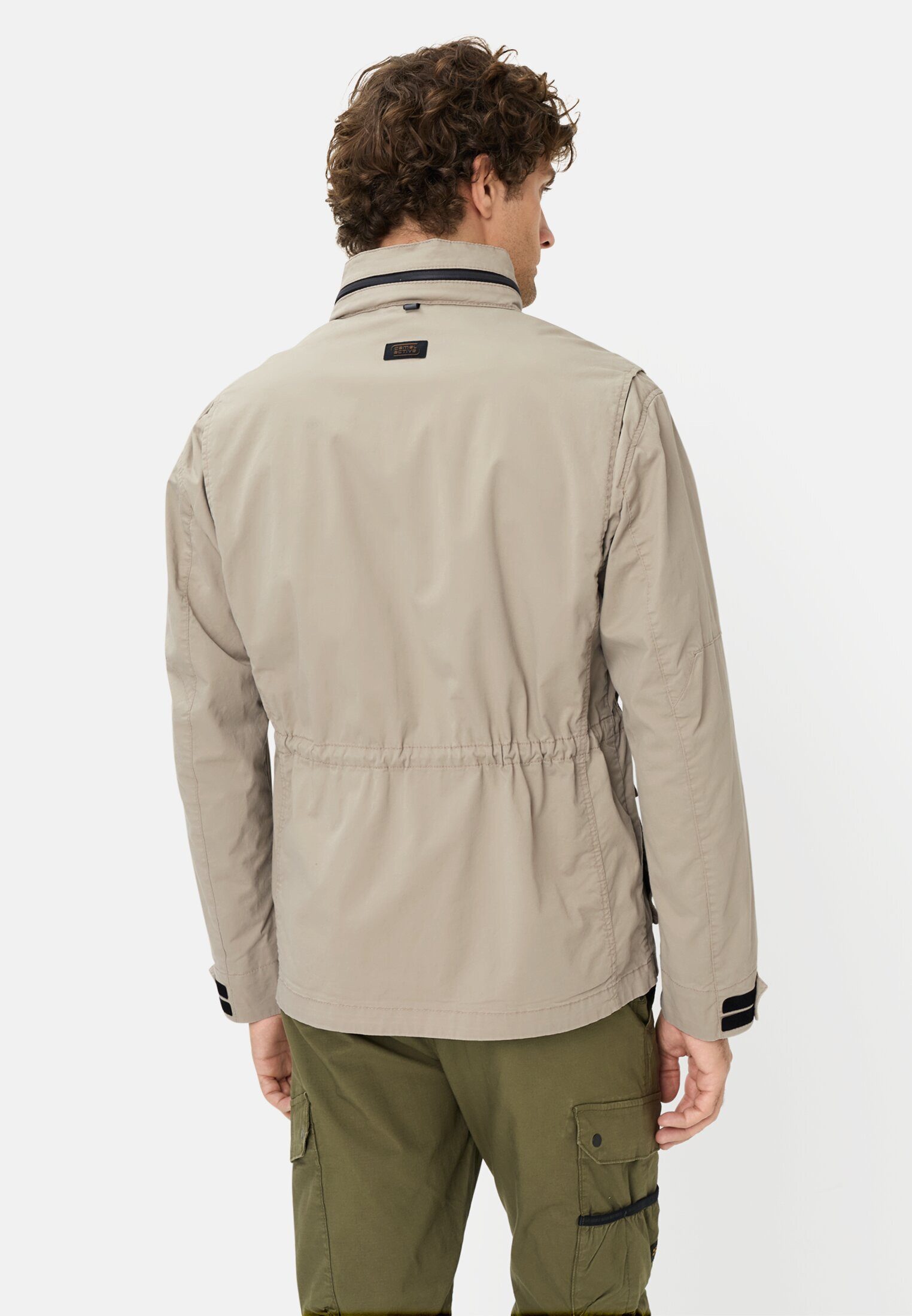 camel active Kurzjacke mit rollbarer Kapuze Langarm