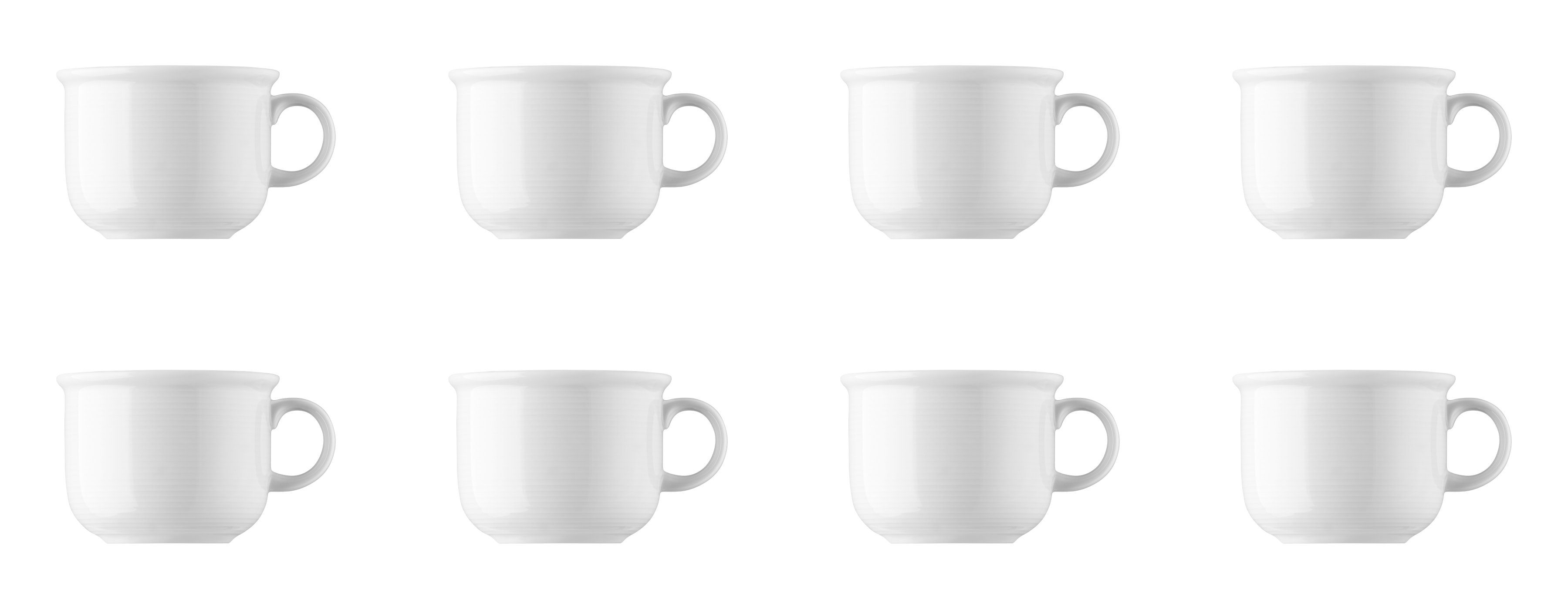 Thomas Porzellan Tasse TREND - - Kaffee-Obertasse 8 Weiß Stück