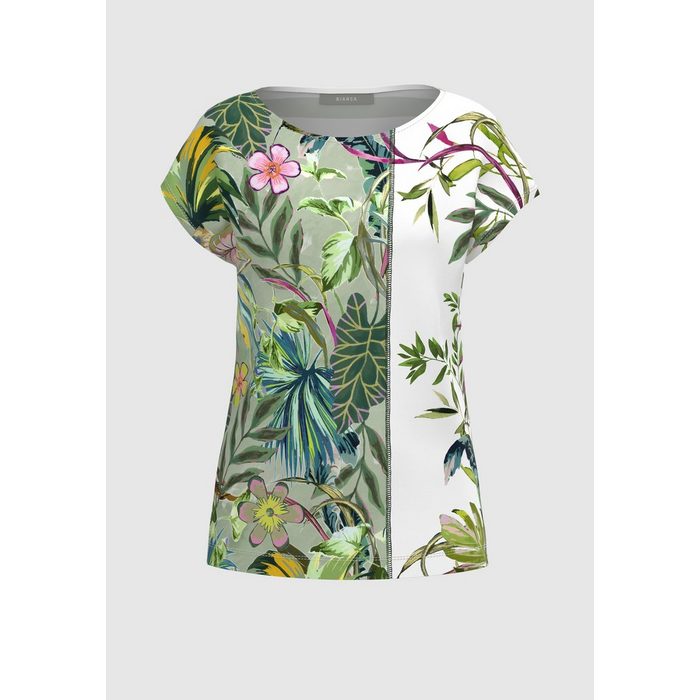 bianca Print-Shirt JULIE Mehrfarbiger Dschungelprint auf softem Viskosemix