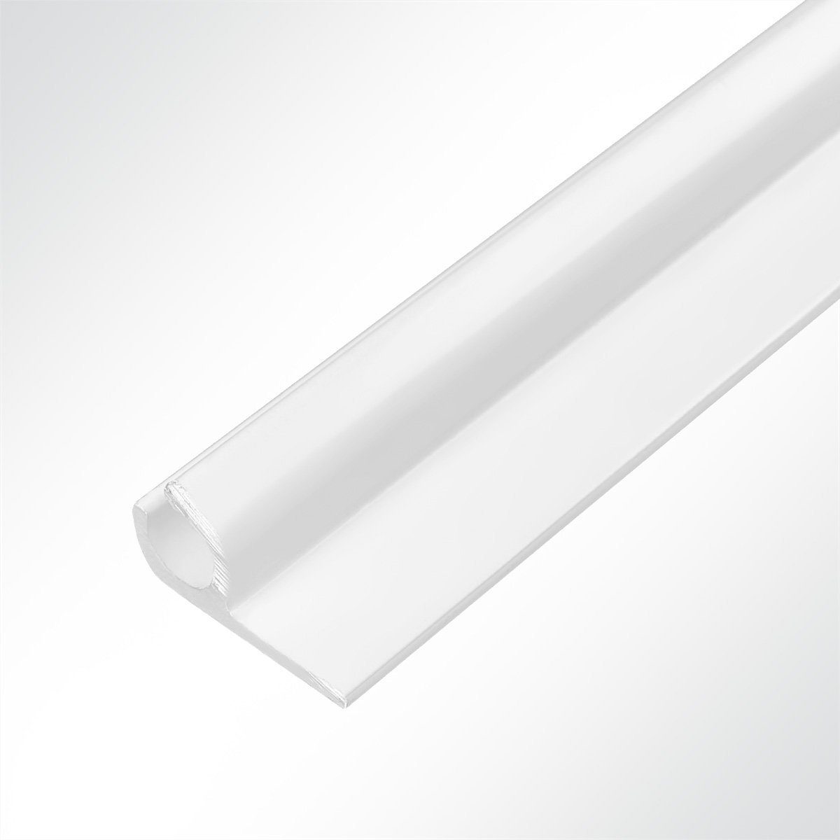 LYSEL® U-Laufschiene Kederschiene Aluminium weiß für günstig online kaufen