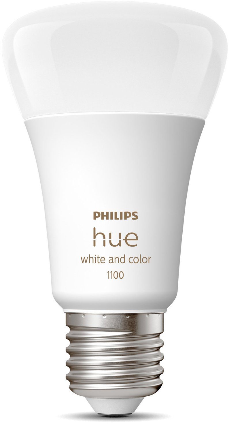 Philips Hue LED-Leuchtmittel White & Col. Amb. E27 Einzelpack 800lm 75W, E27, 1 St., Farbwechsler, Warmweiß