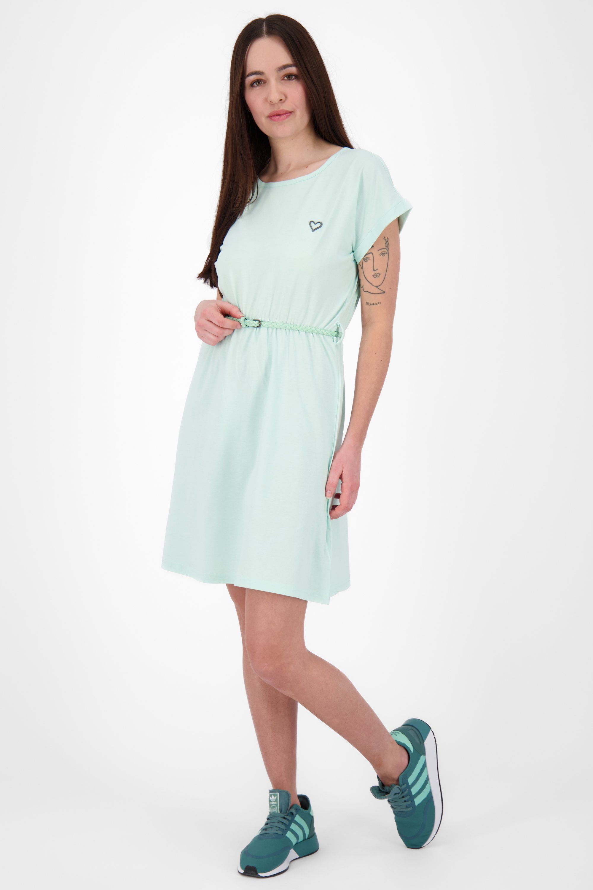 Alife & Damen Sommerkleid, Kleid Kickin NoraAK Blusenkleid aqua Dress