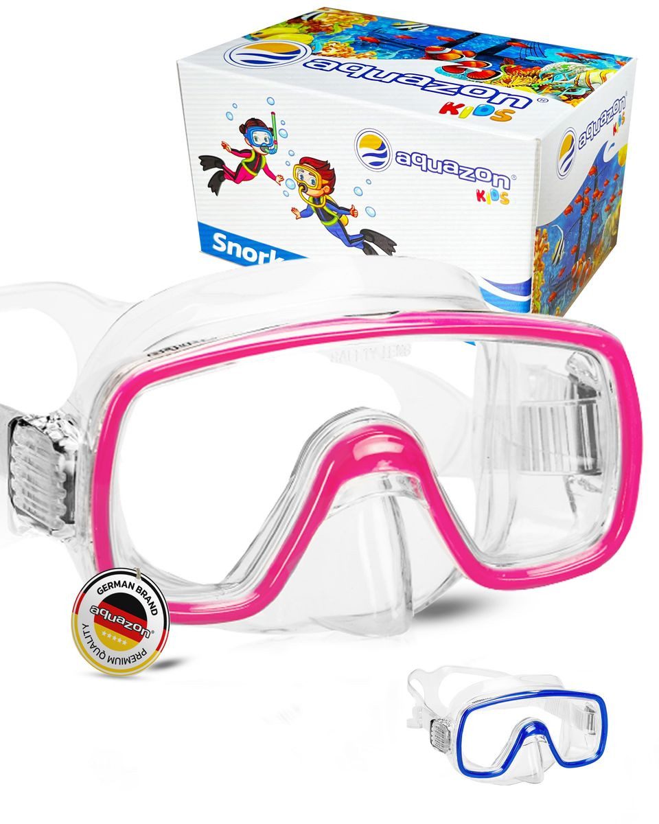 AQUAZON Taucherbrille FUN Schnorchelbrille für Kinder 3-7 Jahre, tolle Passform, sehr robust