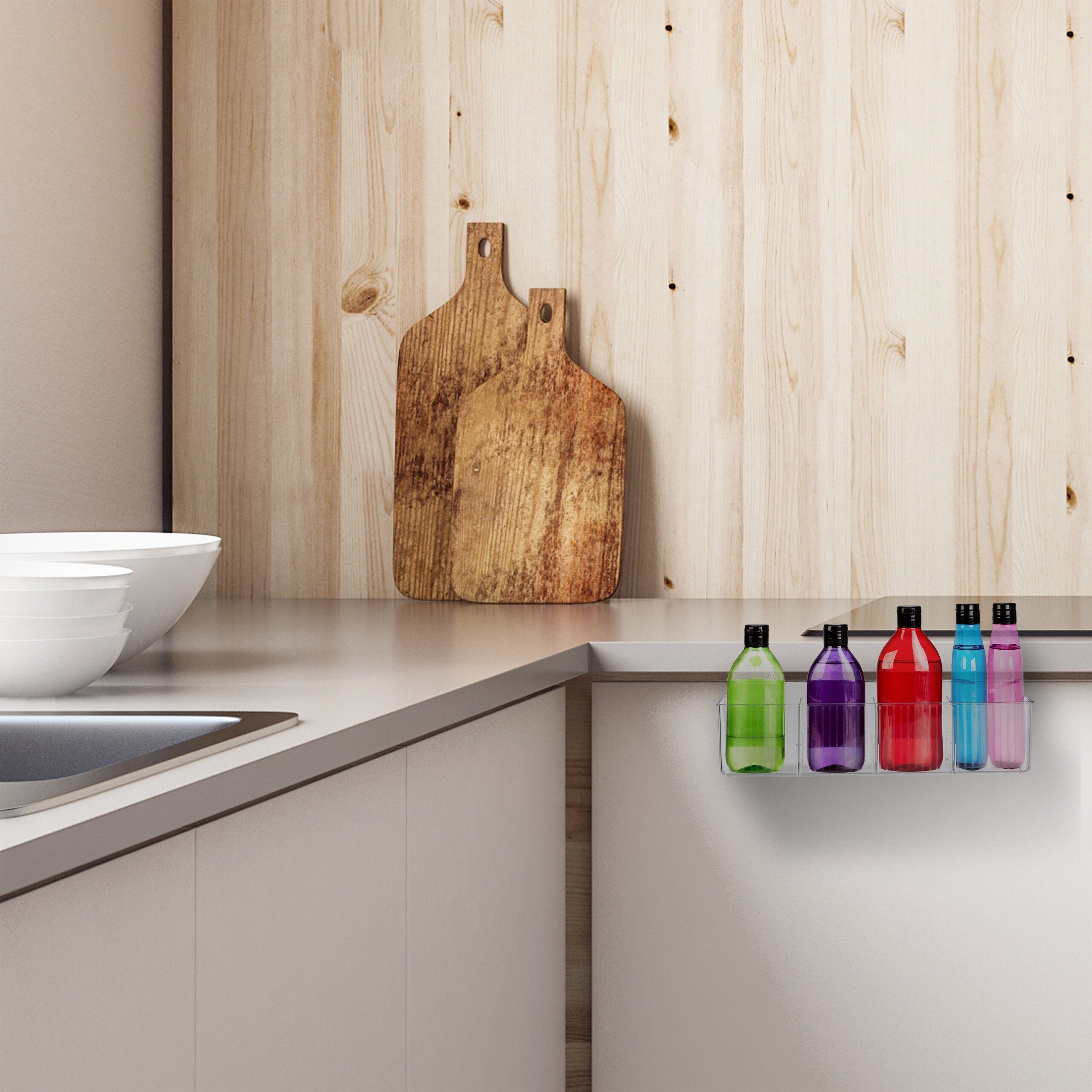 relaxdays Einhängekorb Schranktür Organizer 4 Fächer 2er Set