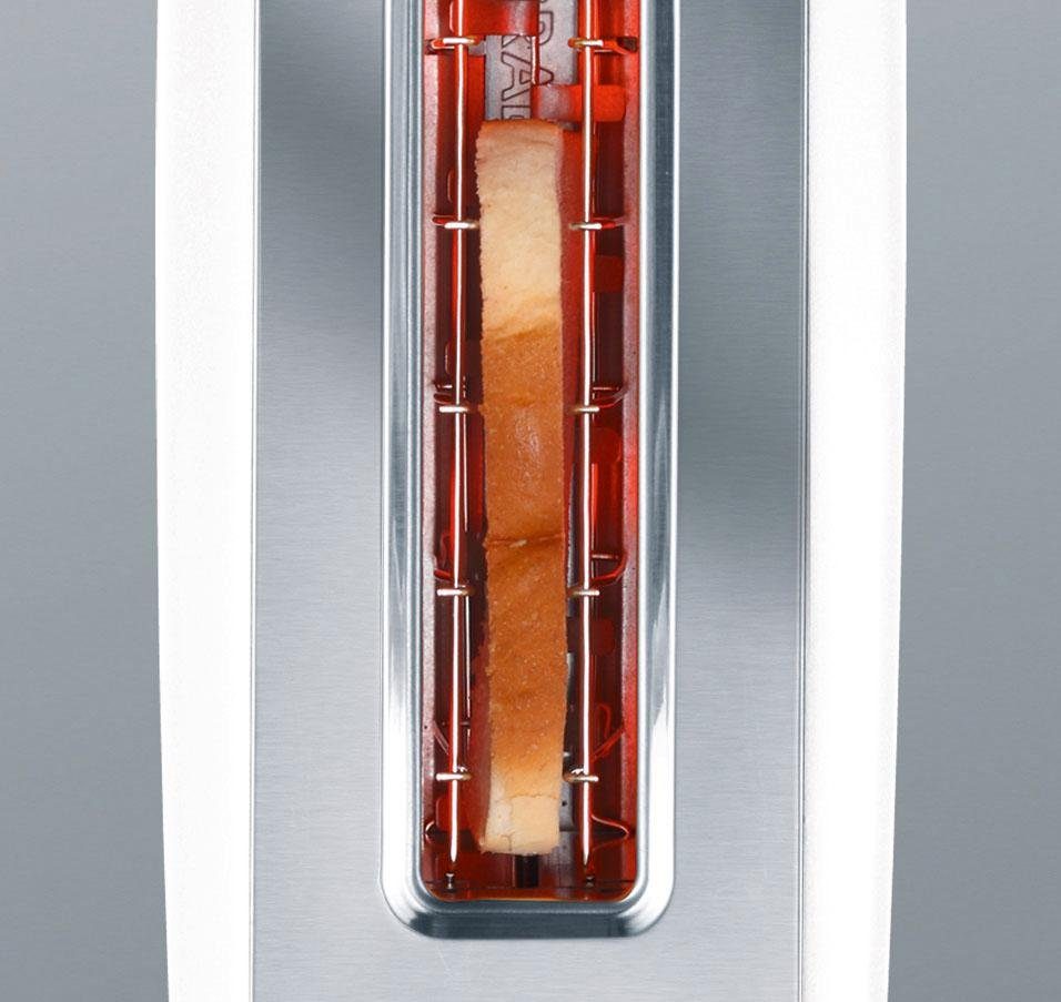 Graef Toaster TO 91, 1 Schlitz, weiß 880 langer Langschlitztoaster, W