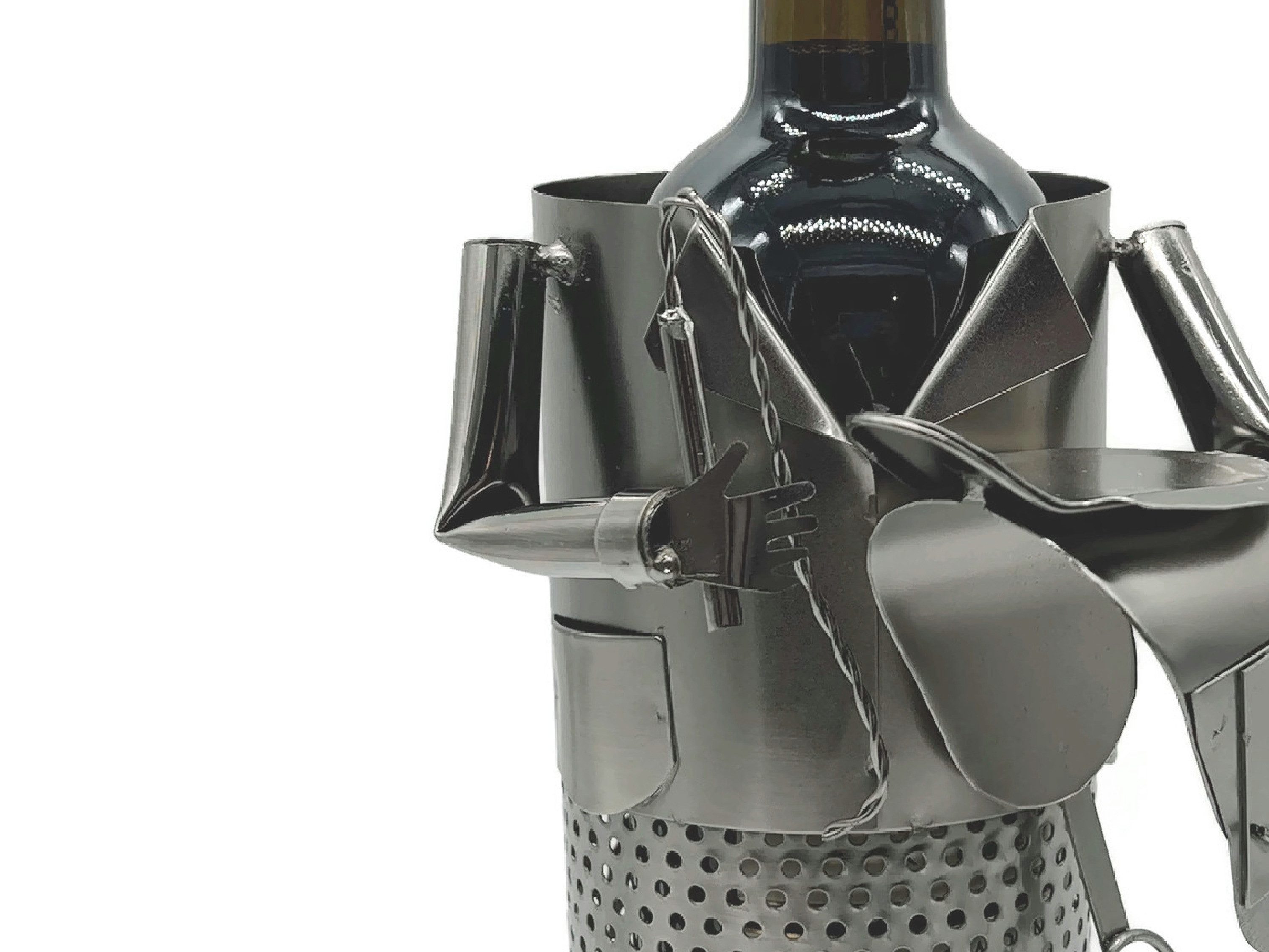 eXODA Weinflaschenhalter Jockey aus Metall, (1x günstig online kaufen
