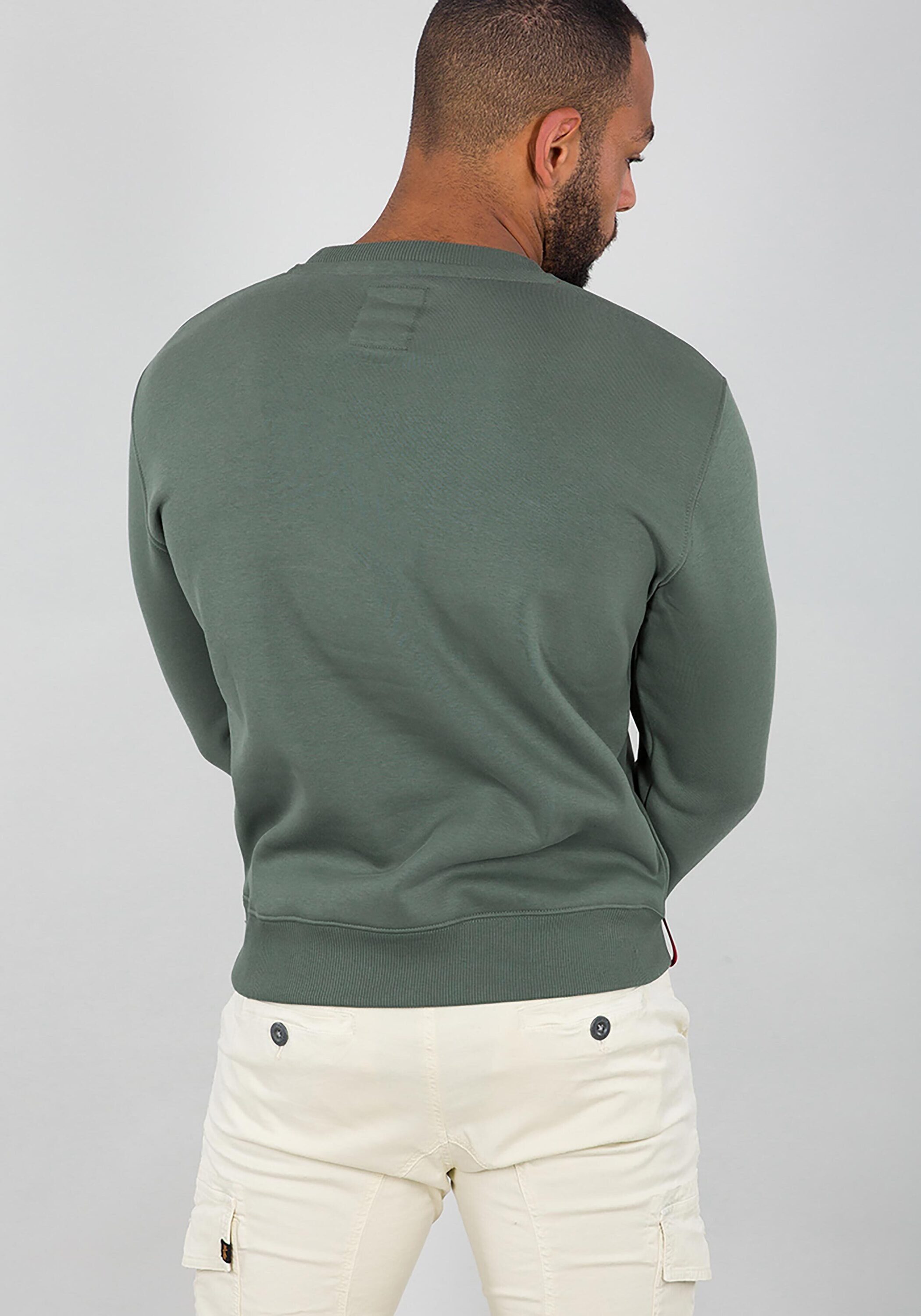 Alpha Industries Sweater Alpha Industries Sweatshirts green Men - Sweater Basic vintage