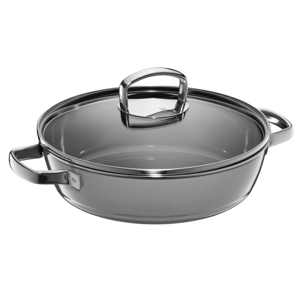 WMF Schmorpfanne, Fusiontec (1x Bräter mit Glasdeckel 28 cm (Volumen 5 ...