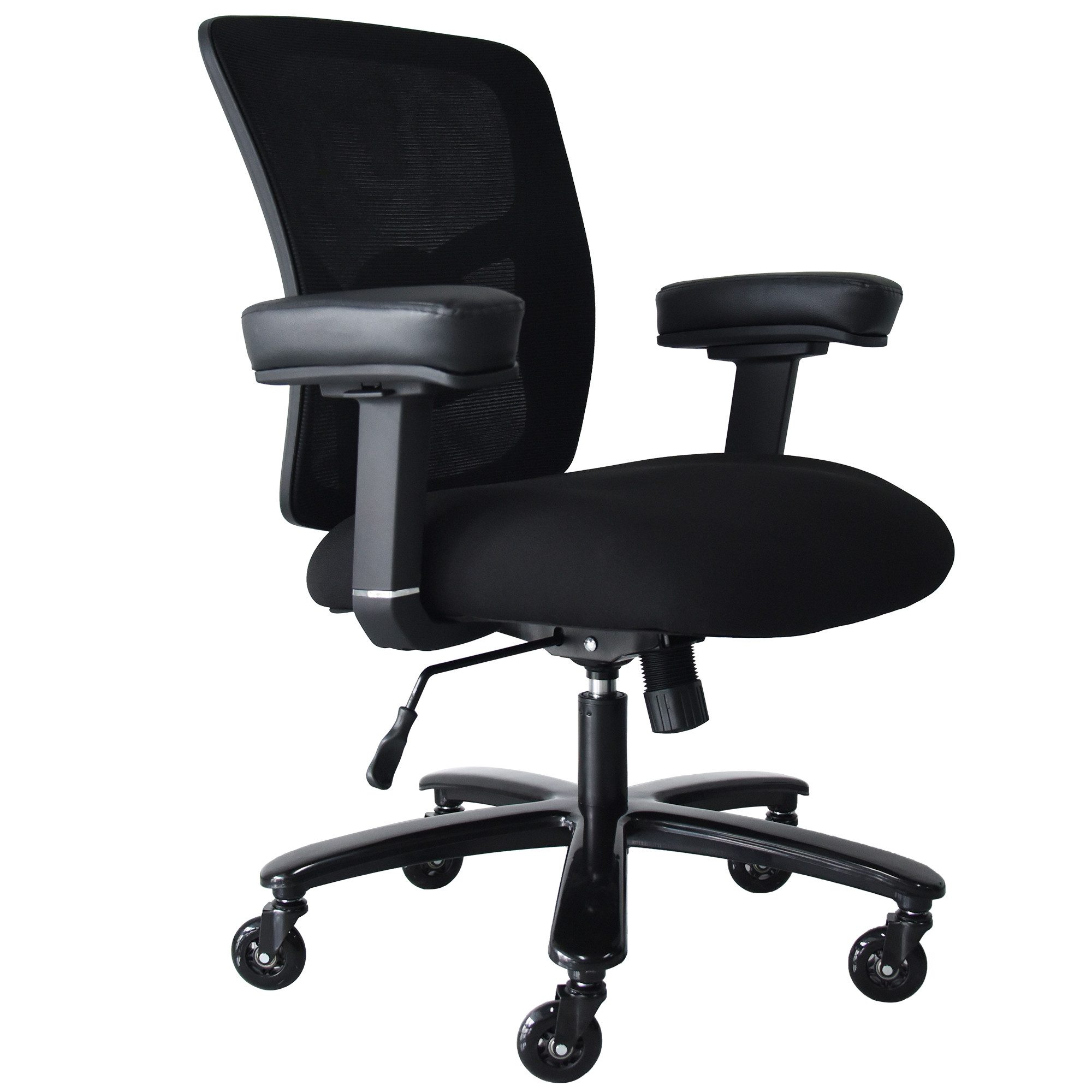 Leawin Bürostuhl Ergonomischer Schwerlast-Bürostuhl 226 kg – stabil & verstellbar