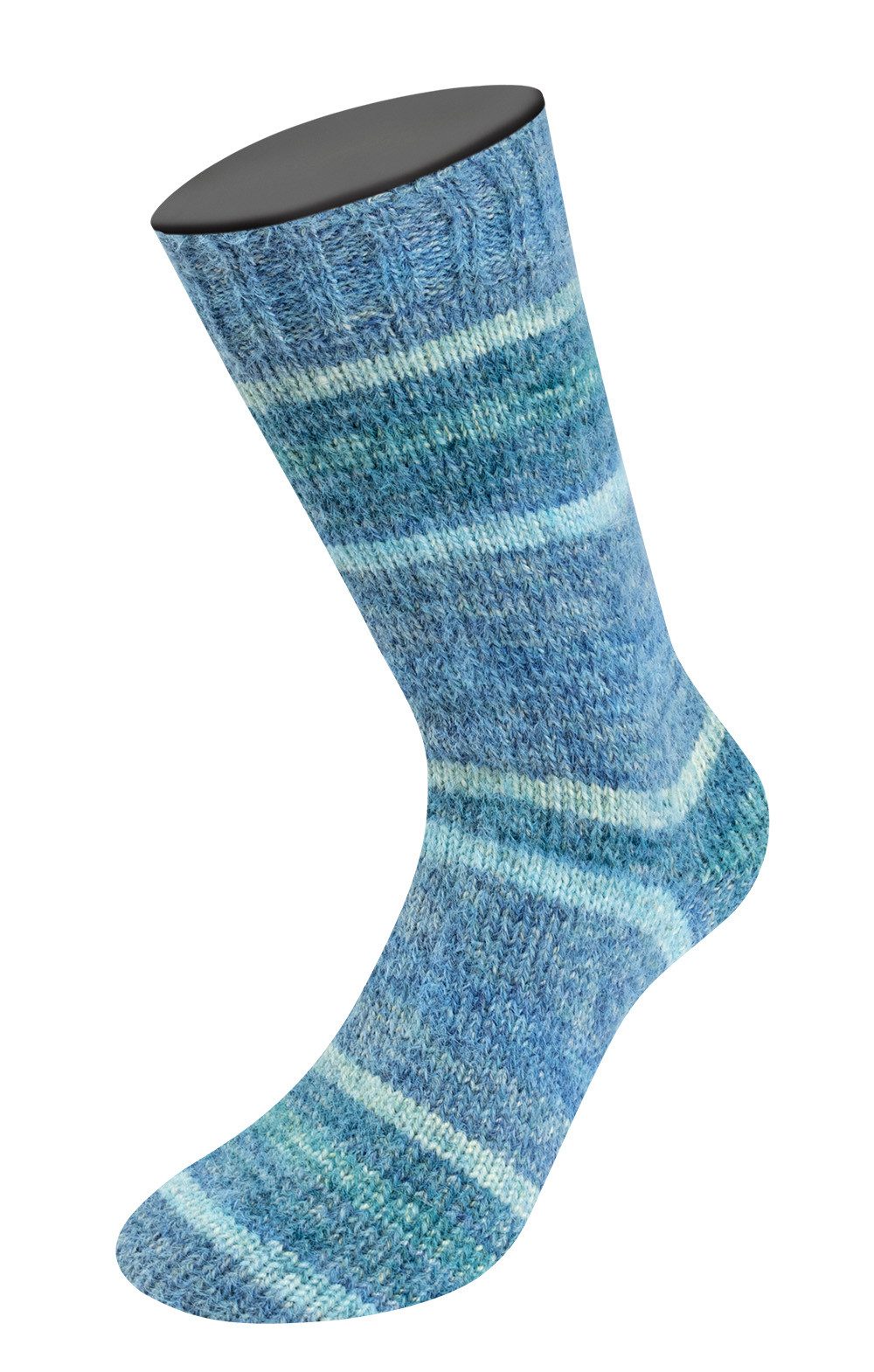 LANA GROSSA Meilenweit 100 g COSY SOCKS DREAM Häkelwolle, 400 m (Flauschige Sockenwolle mit Merinowolle mit besonderem Druckeffekt, 100 g Knäuel Sockenwolle), 1 – Bild 2 von 2