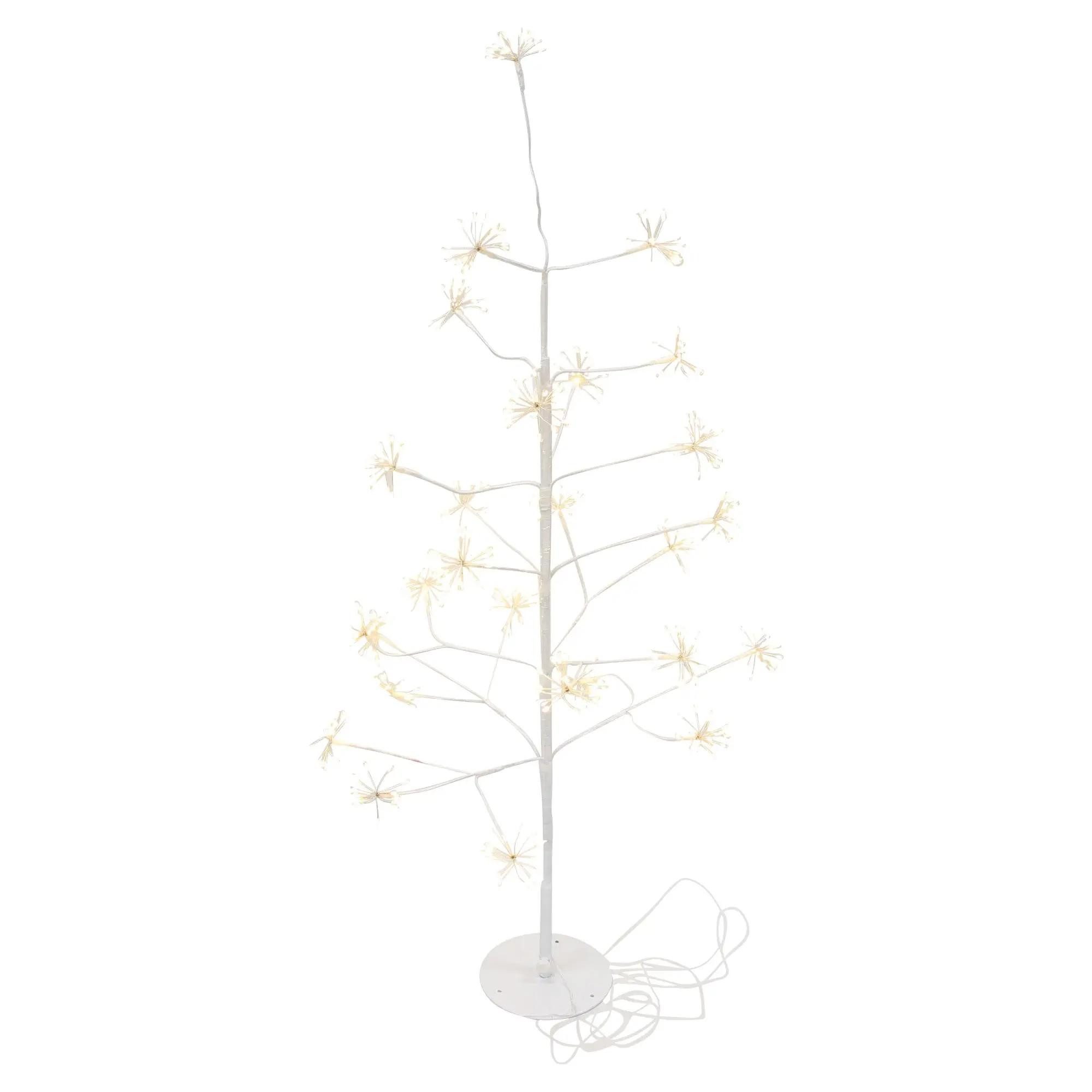 Frank Flechtwaren LED Baum "Pusteblume" Leuchtbaum für Draußen, 120 cm hoch, Lichterbaum Outdoor, Timer, mit 540 LED, Timer, Außen Weihnachtsdeko, Gartendeko Weihnachten