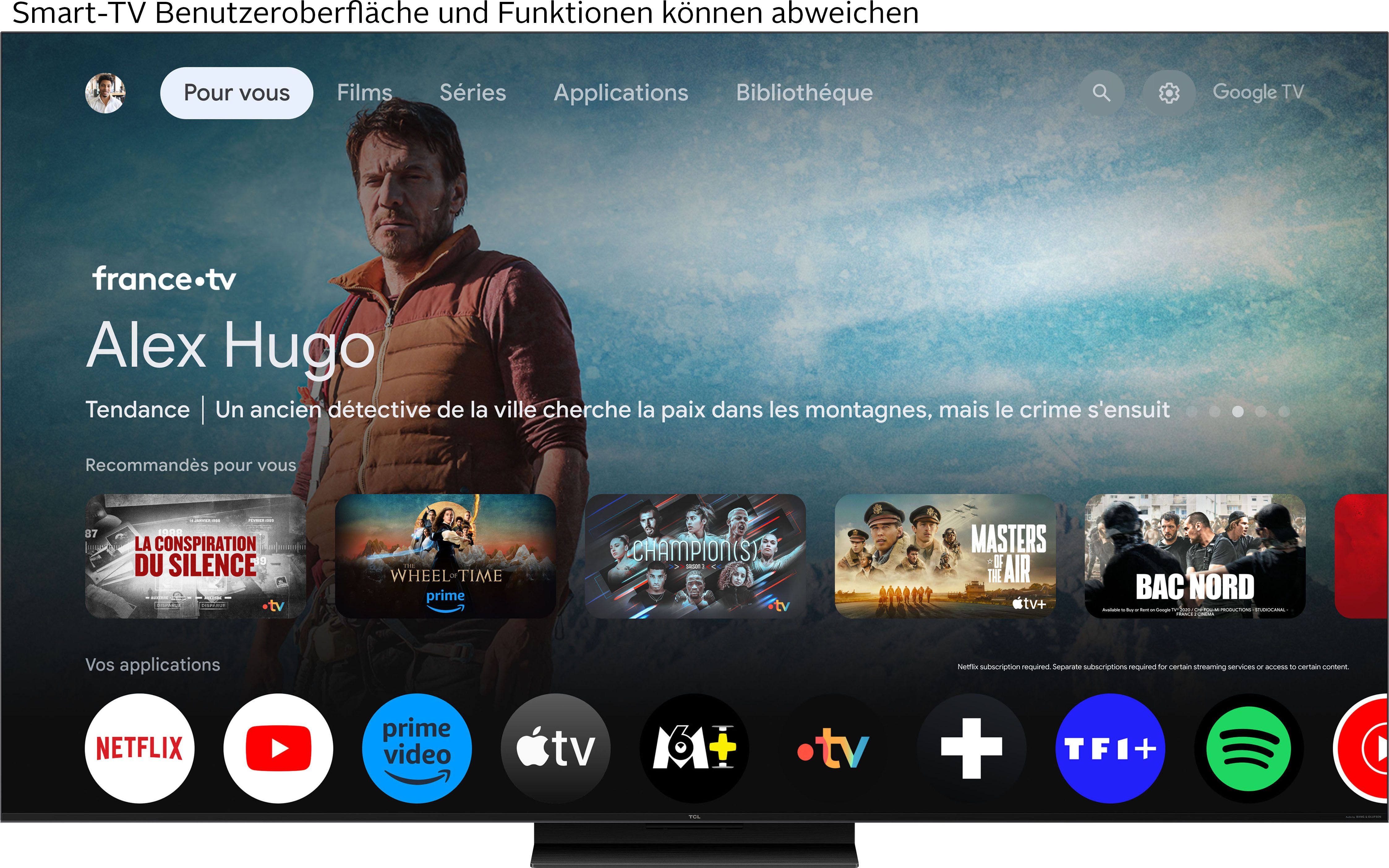 TCL 75Q7CX7 QLED Mini LED-Fernseher (189 schwarz ! RABATT: 16.41%