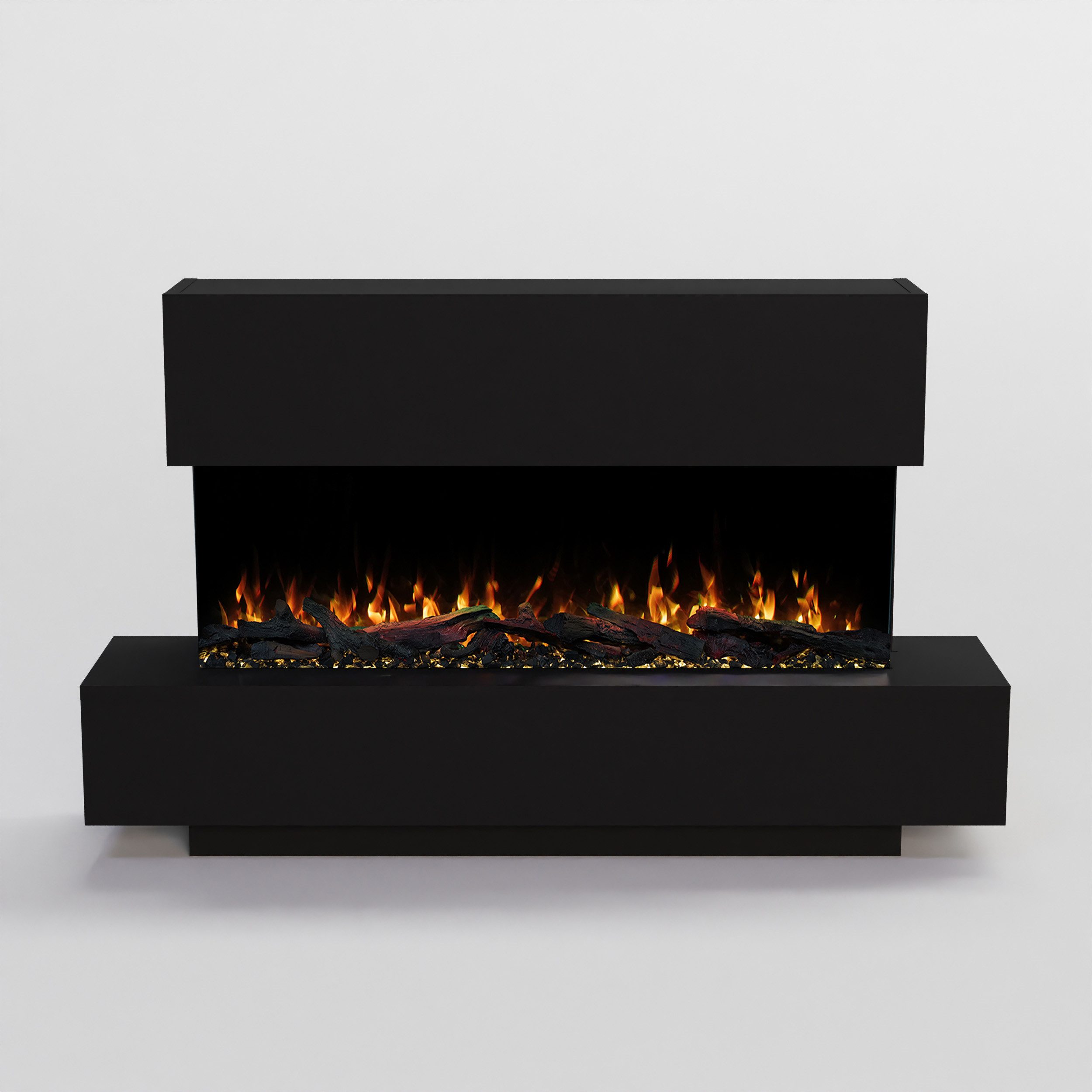 GF Core Elektrokamin GF Core Cobalt Standkamin Elektrokamin Schwarz 36, Elektrischer Kamin mit APP Steuerung, Heizleistung (900- 1800 W) – Bild 4 von 4