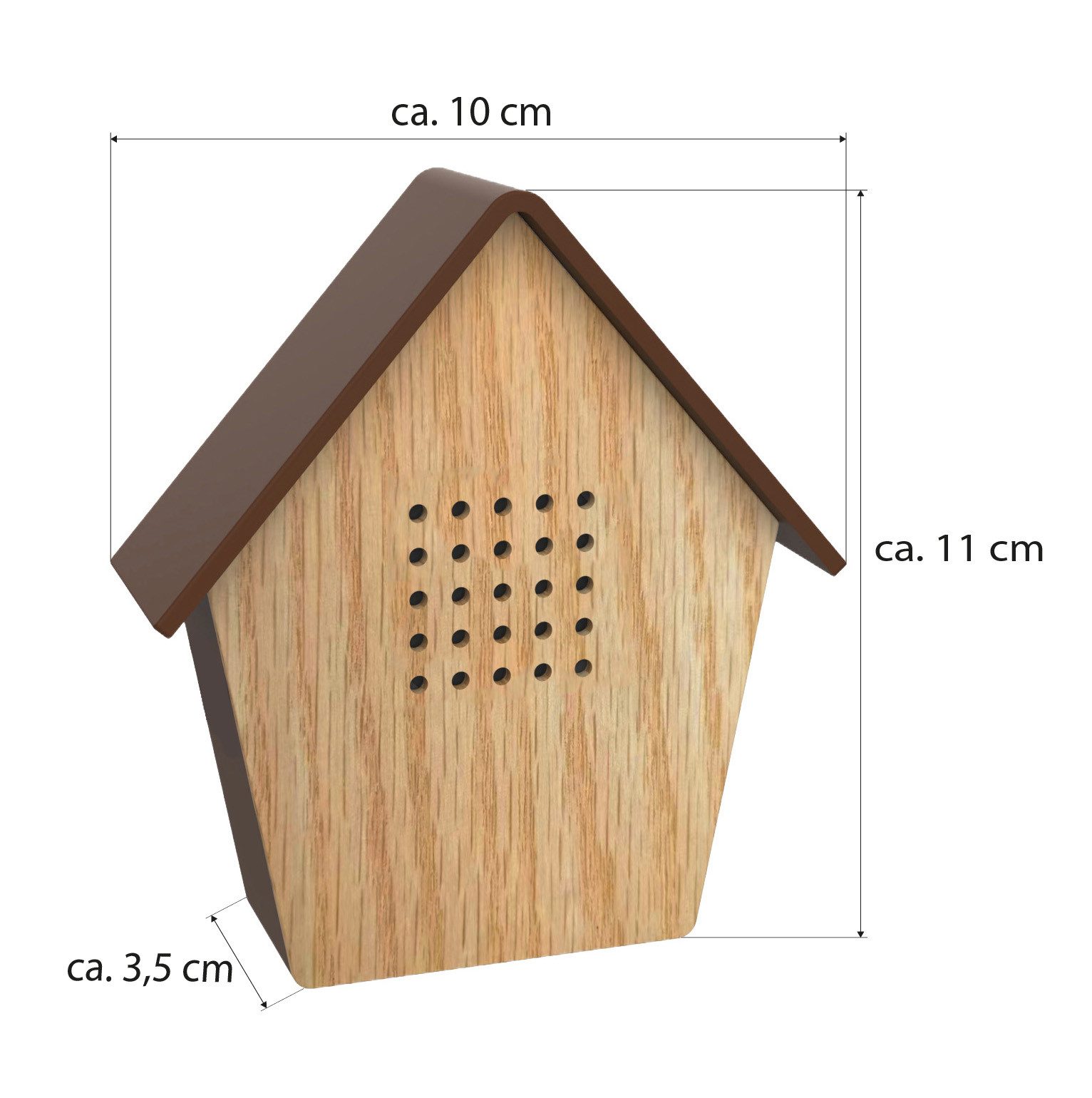 Northpoint LED Dekolicht Soundbox Naturgeräuschebox mit Echtholz, LED, Bewegungssensor