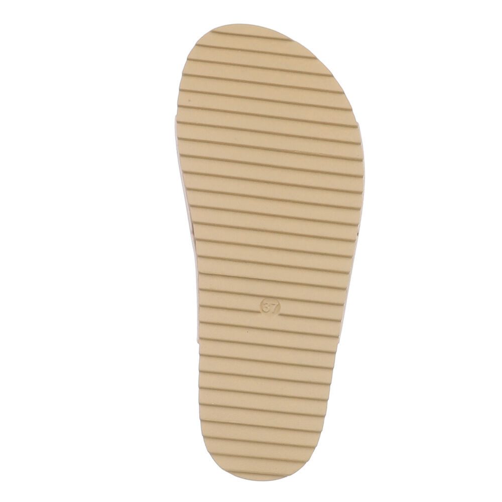 Ital-Design Bequeme Plattformsandalen für den Sommer Plateausandaletten (89319280) Flach Pantoletten in Schwarz