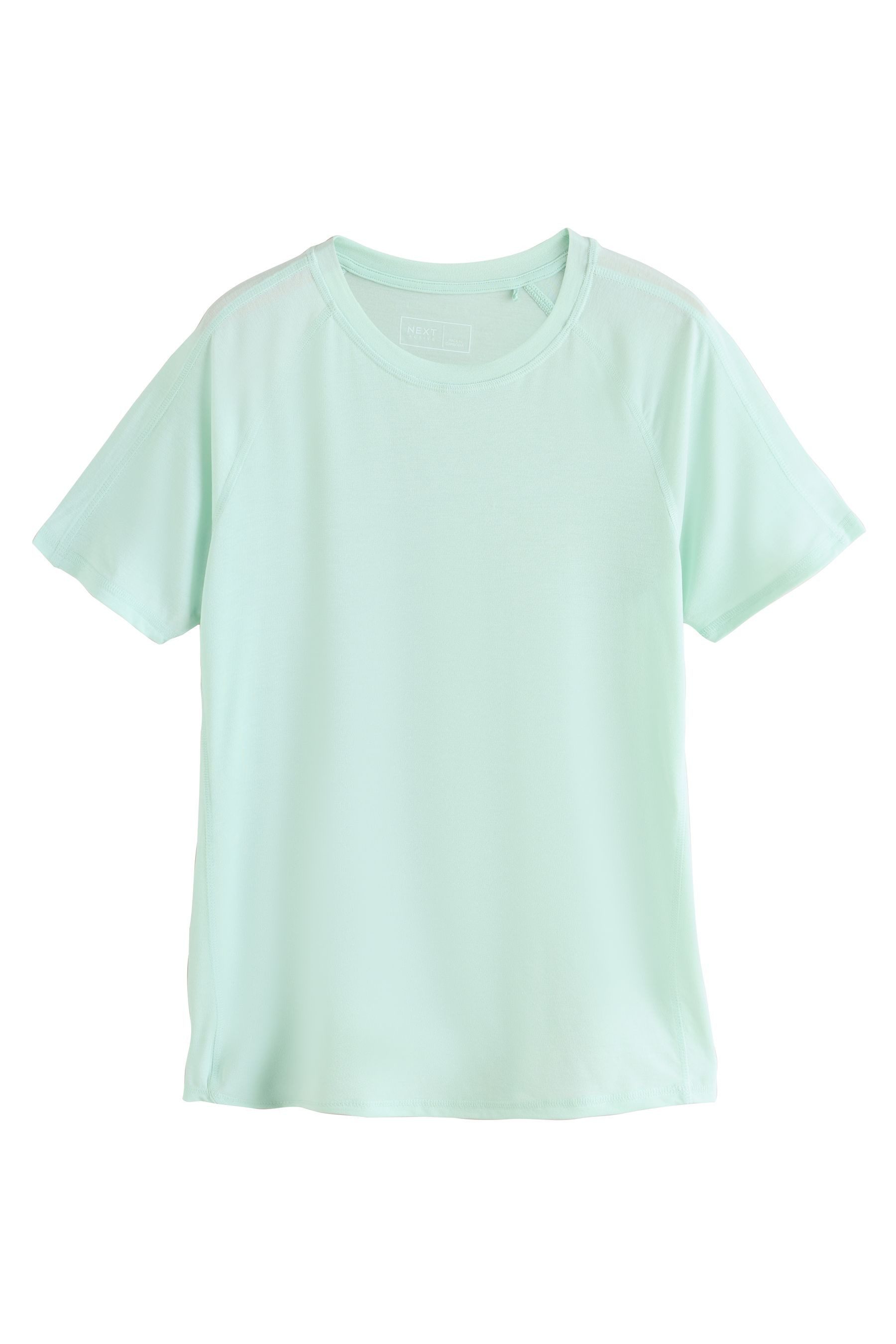 Next T-Shirt Kurzärmeliges Active T-Shirt, Rundhalsausschnitt (1-tlg)