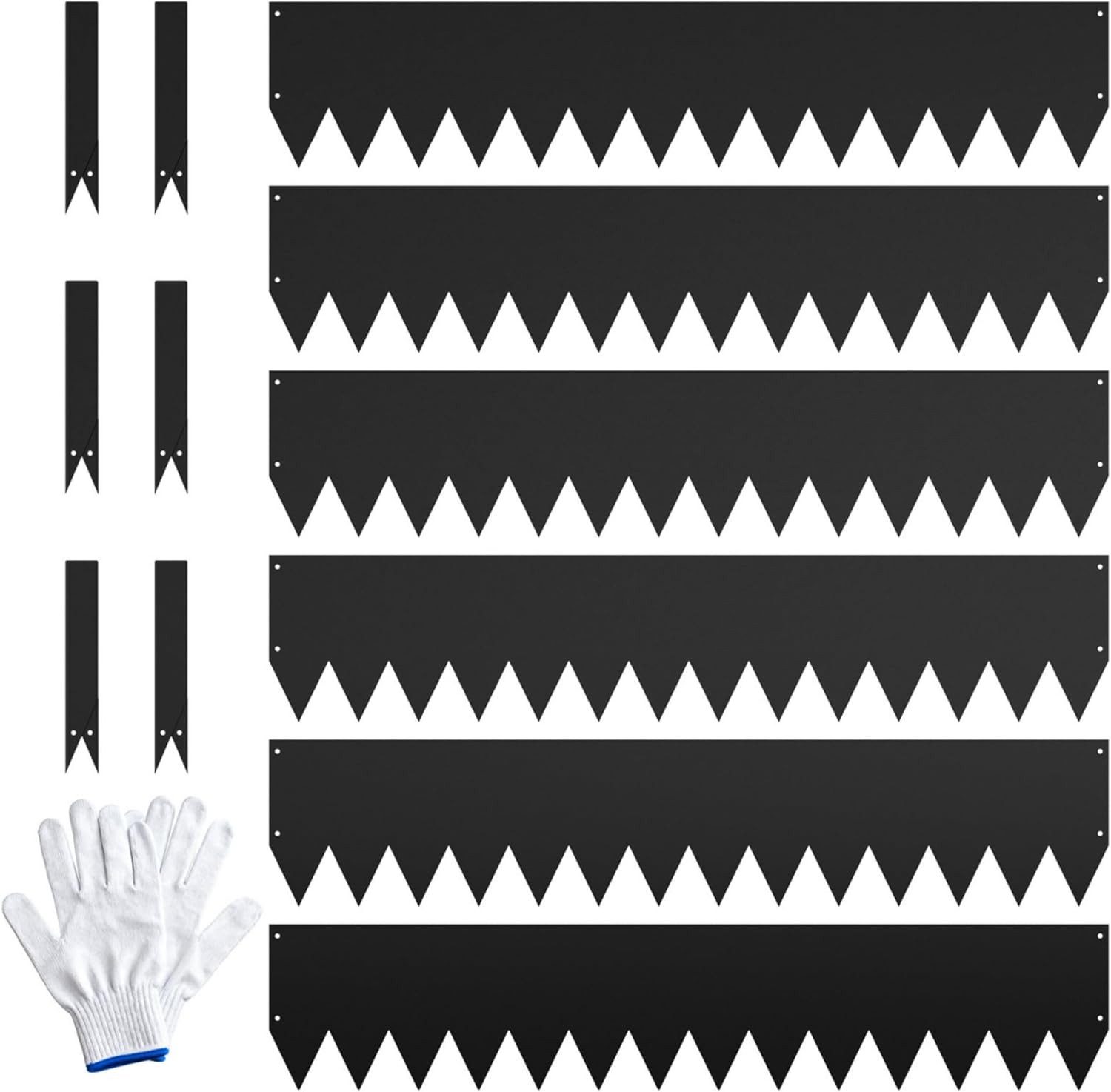 GarveeMore Beetbegrenzung 6Pack, Rasenkanten, 101x 20 cm, Landschaftseinfassung, Vorrostet