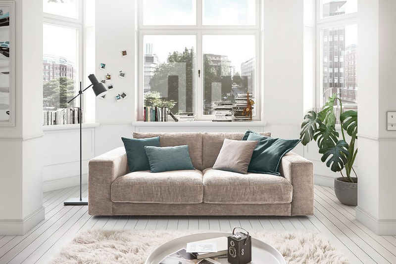 KAWOLA Sofa MADELINE, Cord 2-Sitzer od. 3-Sitzer versch. Farben