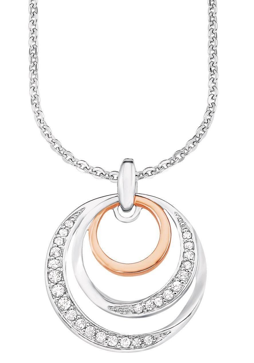Kette mit Anhänger Kreis in Kreis