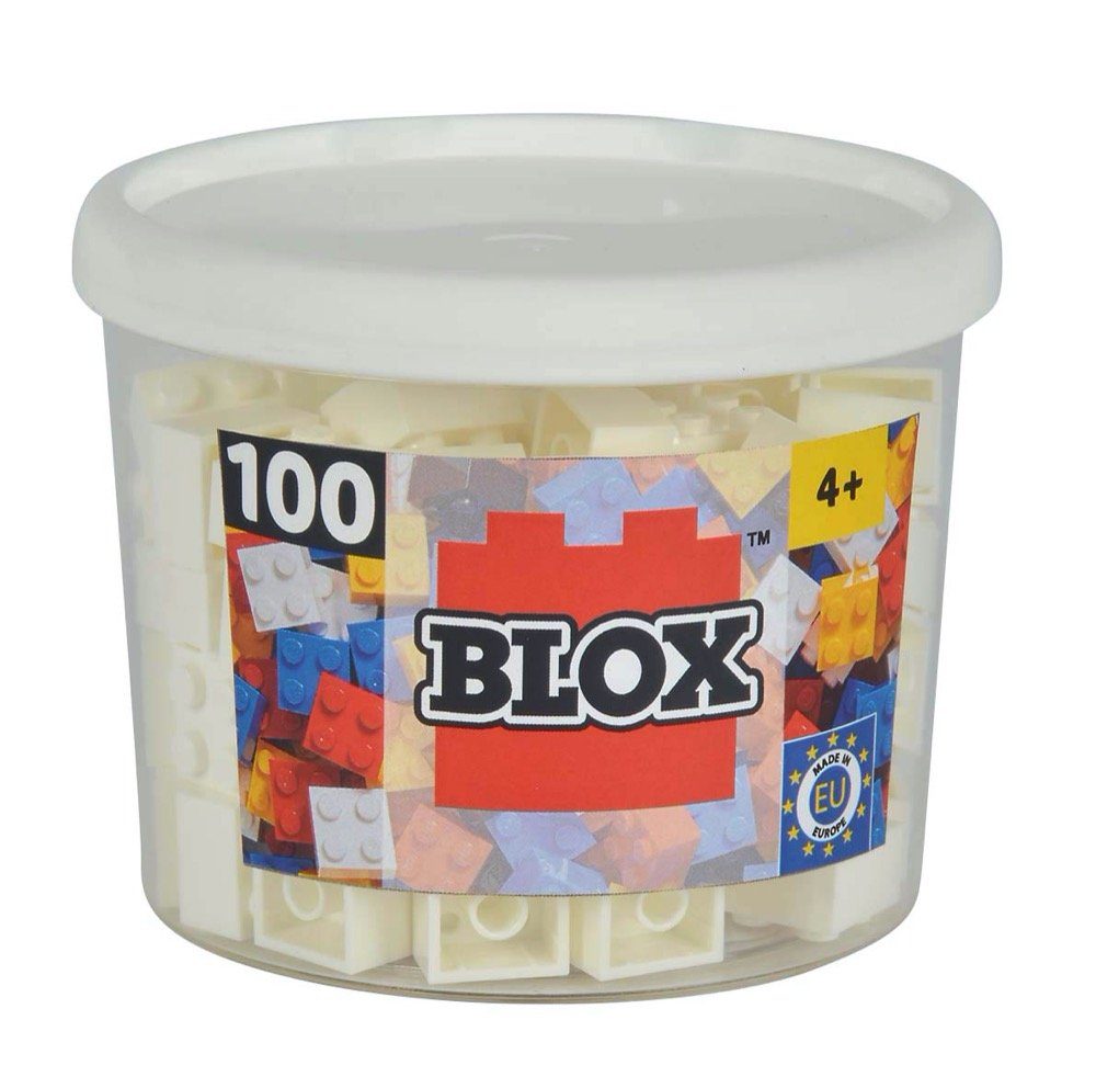 SIMBA Spielbausteine Simba Konstruktionsspielzeug Blox 100 Teile 4er weiß 104114113