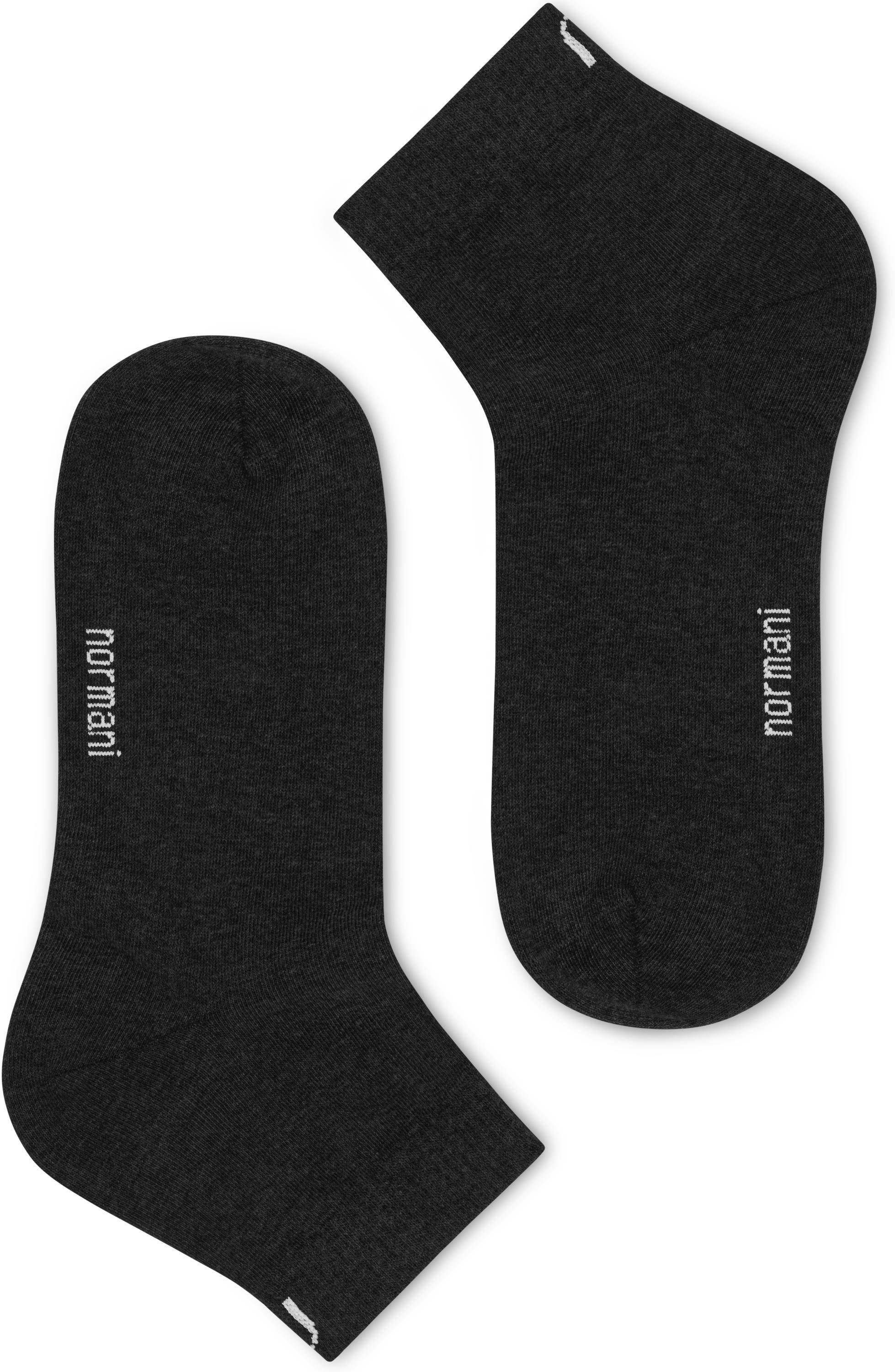 normani Sneakersocken (6 Paar) Kurzschaft Baumwolle. Gesundheitssocken Blau/Anthrazit/Schwarz aus