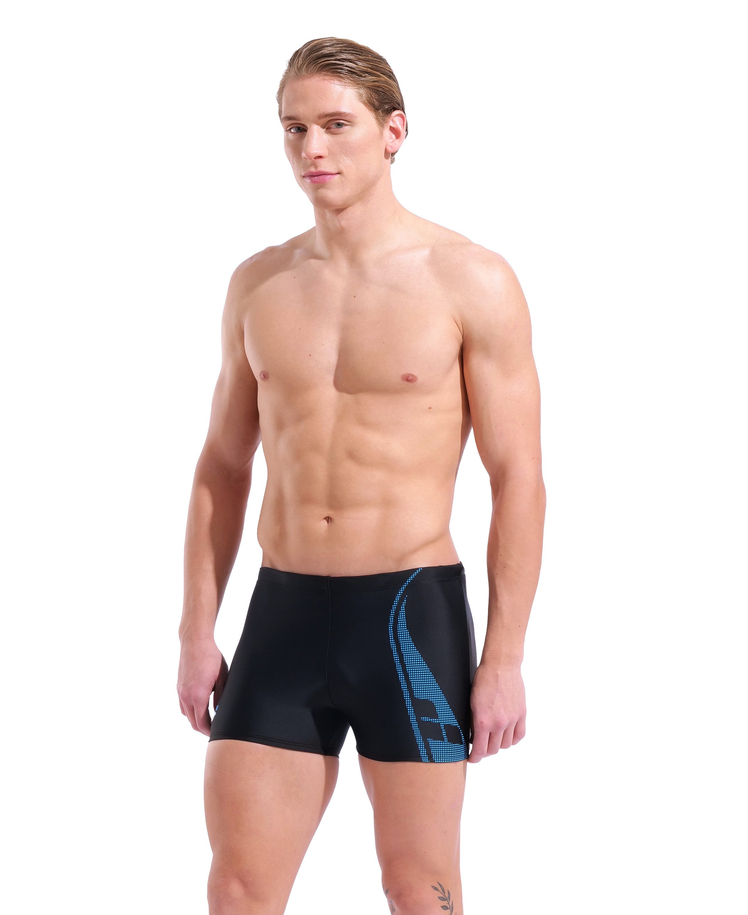 Arena Badeshorts M ARENA GRAPHIC SWIM SHORT mit sportlichem Stil, aus MaxFit Eco Material