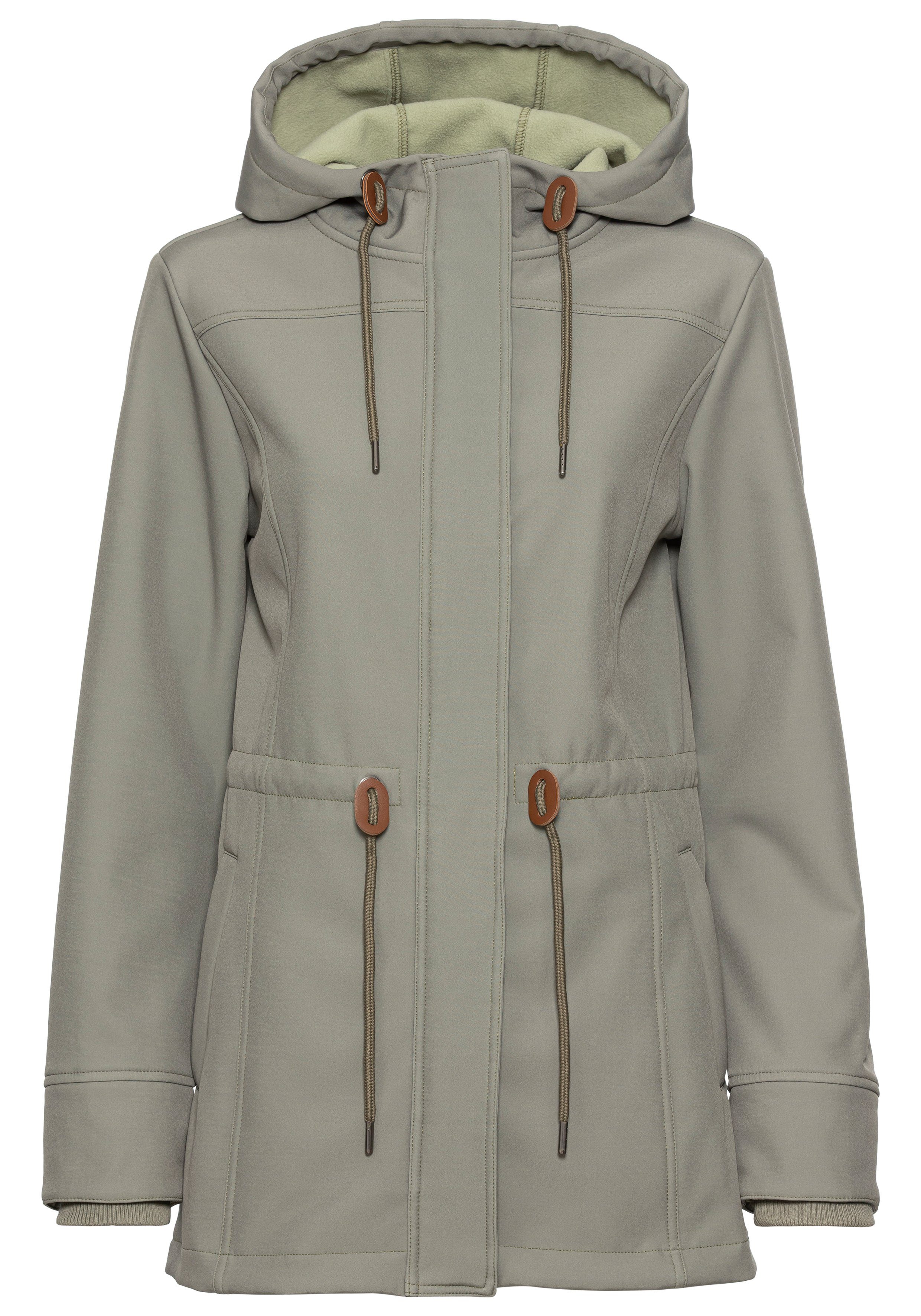 vivance active Softshelljacke mit Kordelzug an der Taille günstig online kaufen
