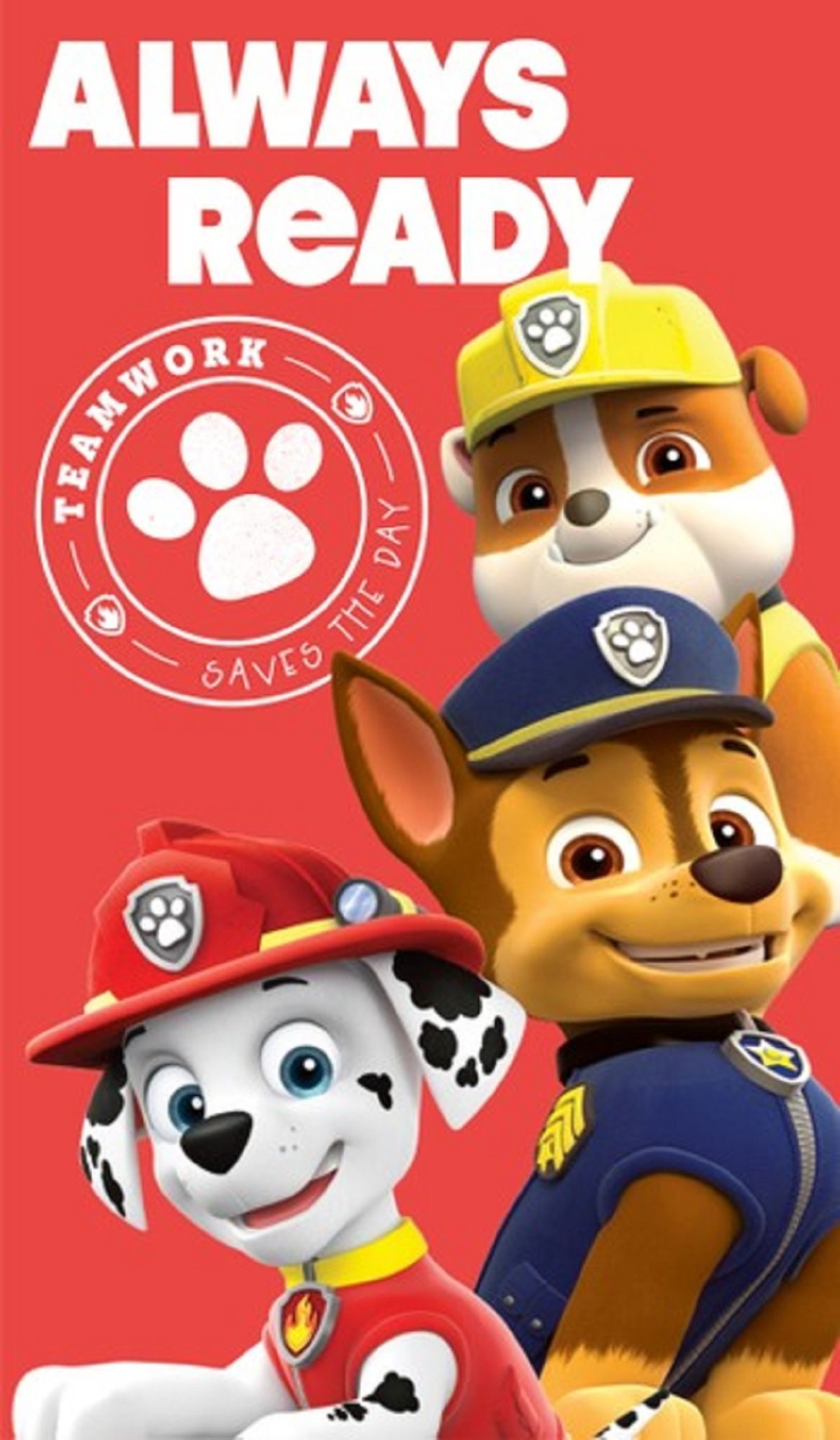 PAW PATROL Handtücher Paw Patrol Duschtuch Badetuch Strandtuch 70 x 120cm, (1 Duschtuch, 1-St), Langlebig