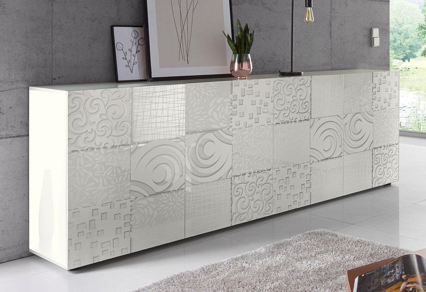 INOSIGN Sideboard Miro, Breite 241 cm mit dekorativem Siebdruck günstig online kaufen