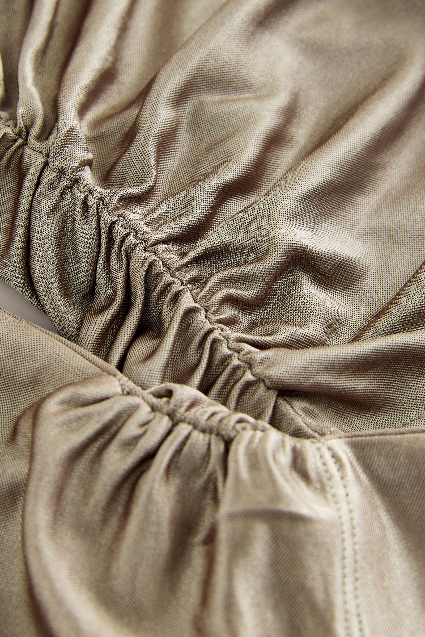 Next Langarmbluse Langarm-Oberteil mit V-Ausschnitt aus Jersey-Satin (1-tlg)