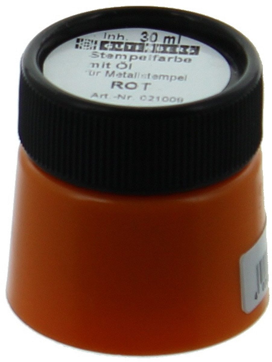 Stempel Stempelfarbe mit Öl 30ml rot