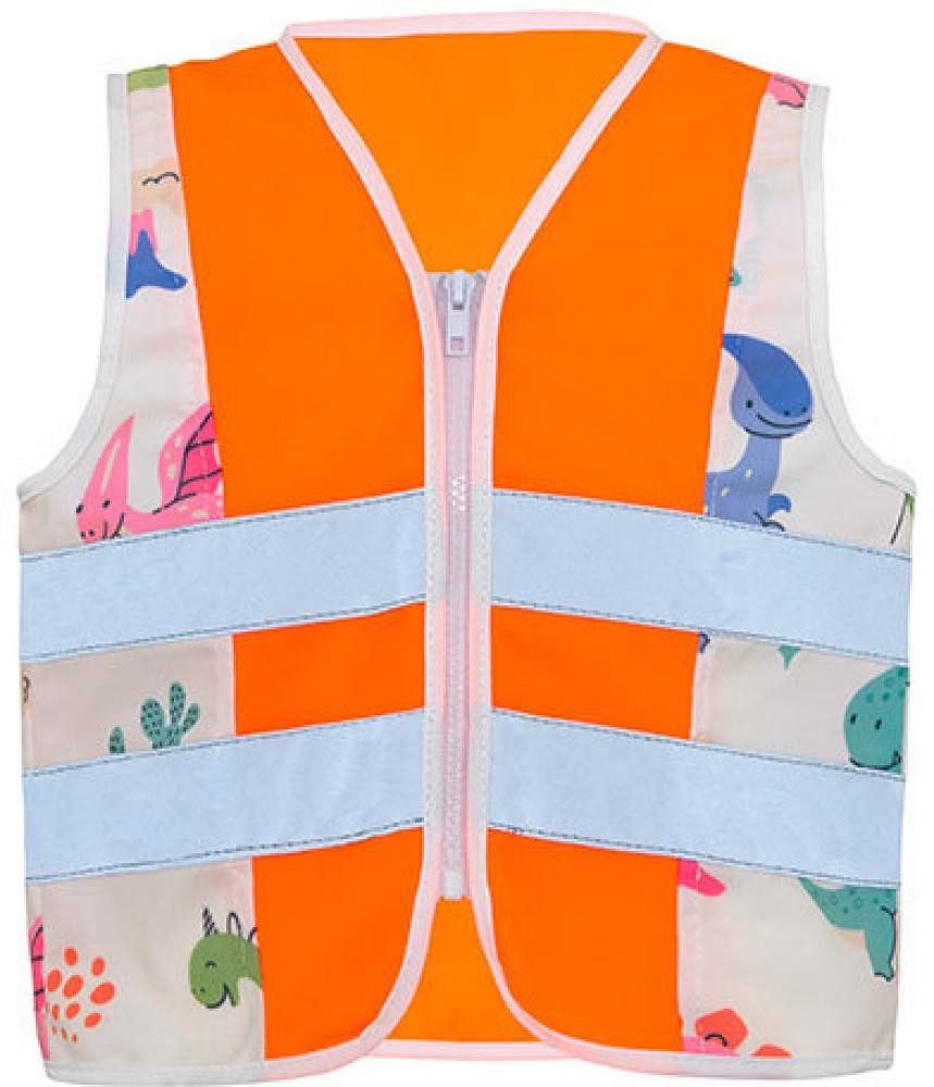 korntex Warnweste Kinder Safety Vest Action Dinosaurs CO² Neutral