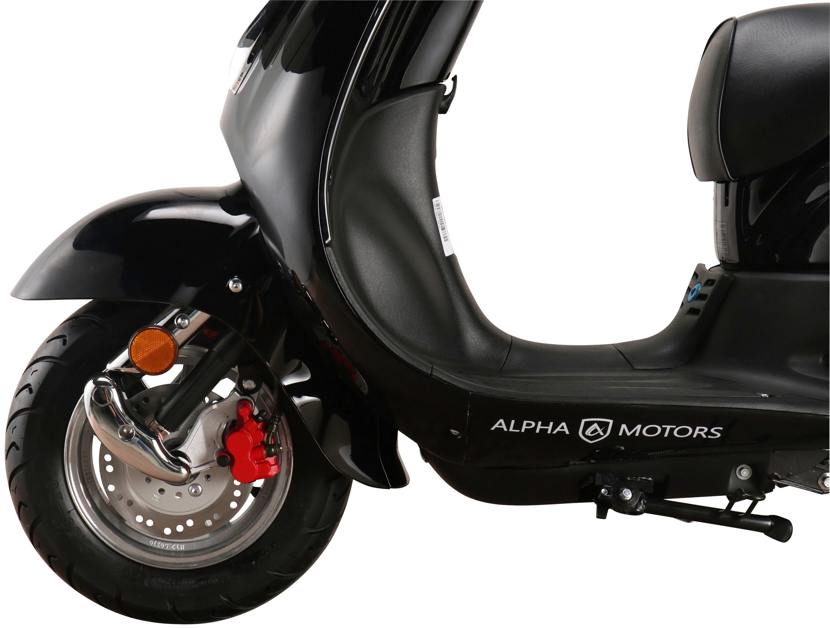 Alpha Motors Motorroller Retro 50 45 Firenze, | schwarz km/h, Euro schwarz ccm, 5