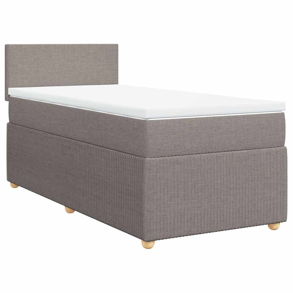 vidaXL Bett Boxspringbett mit Matratze Taupe günstig online kaufen