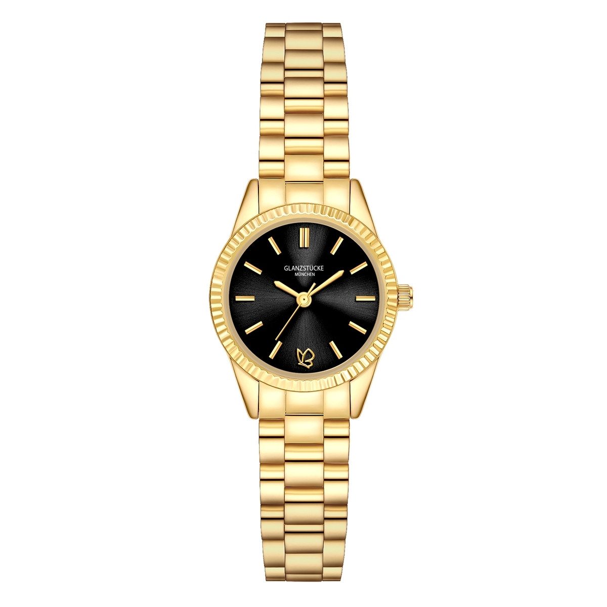 Quarzuhr gelbgold
