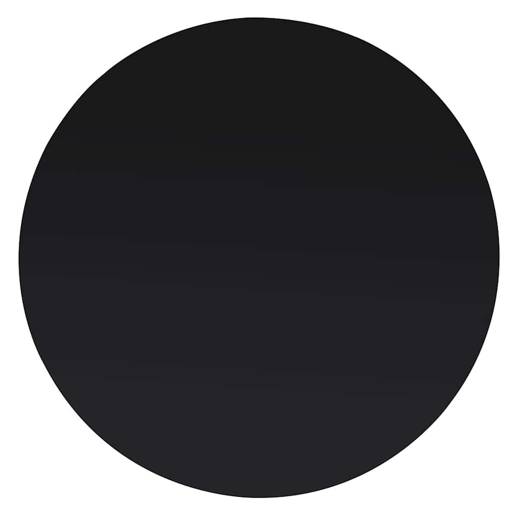 furnicato Tischplatte aus gehärtetem Glas 300 mm Schwarz (1 St), Robuste Schutzplatte für Esstische mit 8 mm Stärke und pflegeleicht